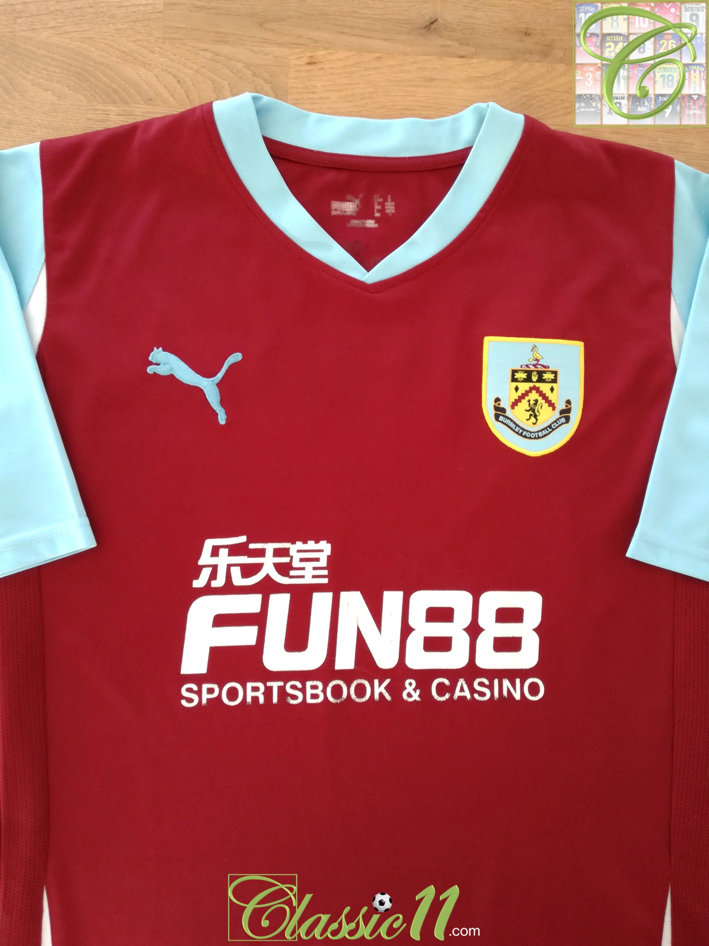 2010/11 Burnley Home Football League Shirt Cork #6 (S) - Image 2