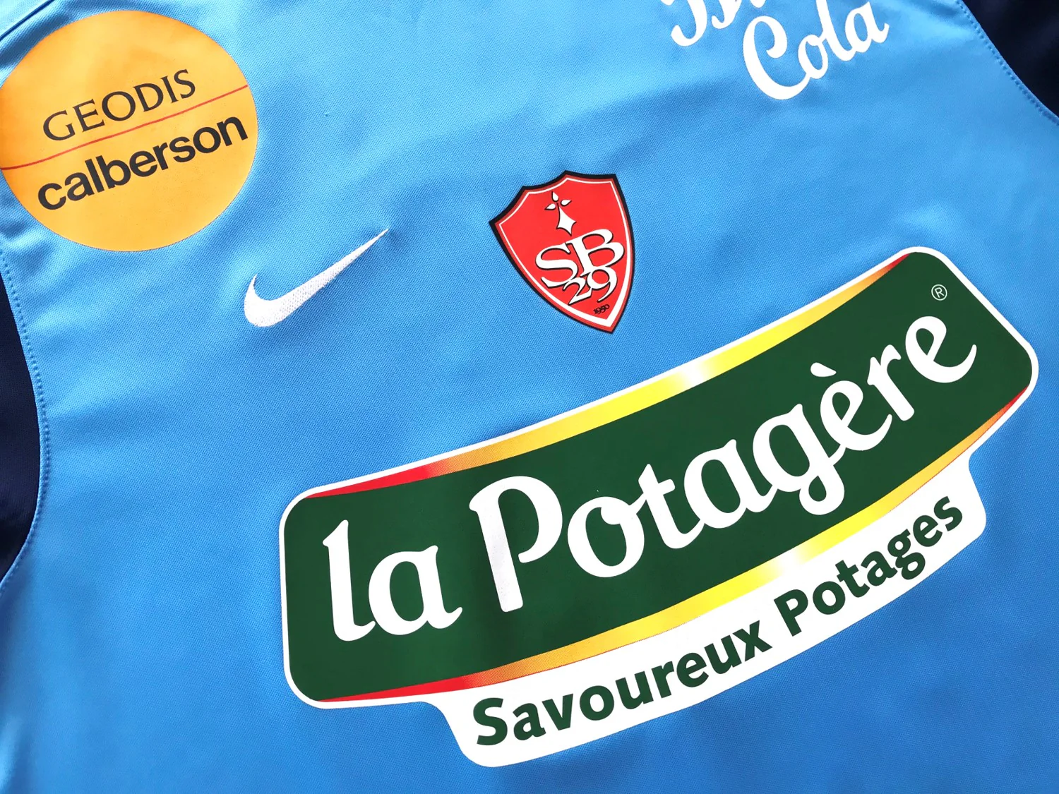 2010/11 Stade Brestois 3rd Ligue 1 Player Issue Football Shirt Poyet #20 (M) - Image 6