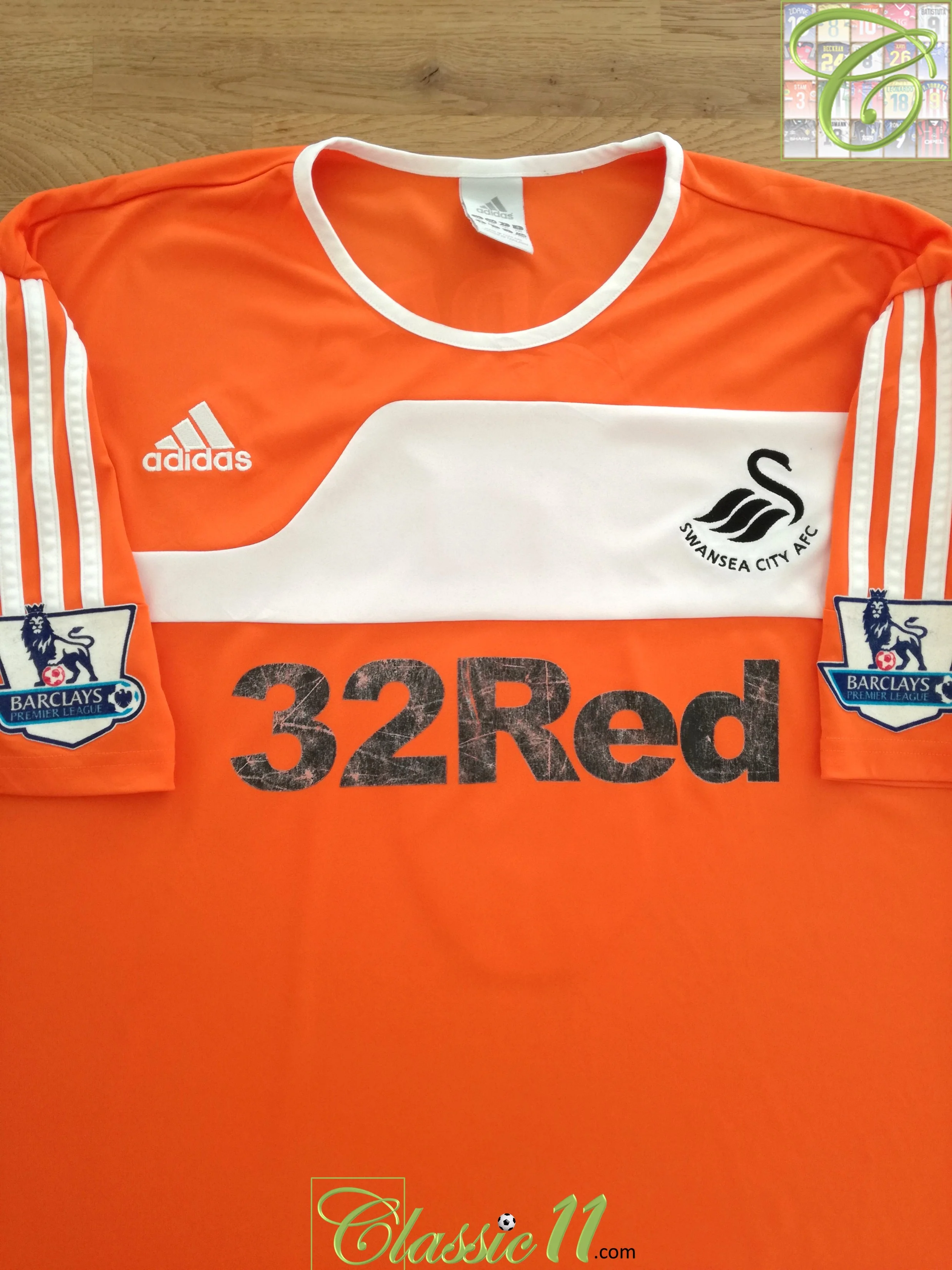 2011/12 Swansea City Away Premier League Football Shirt Bodde #6 (XXL) - Image 2