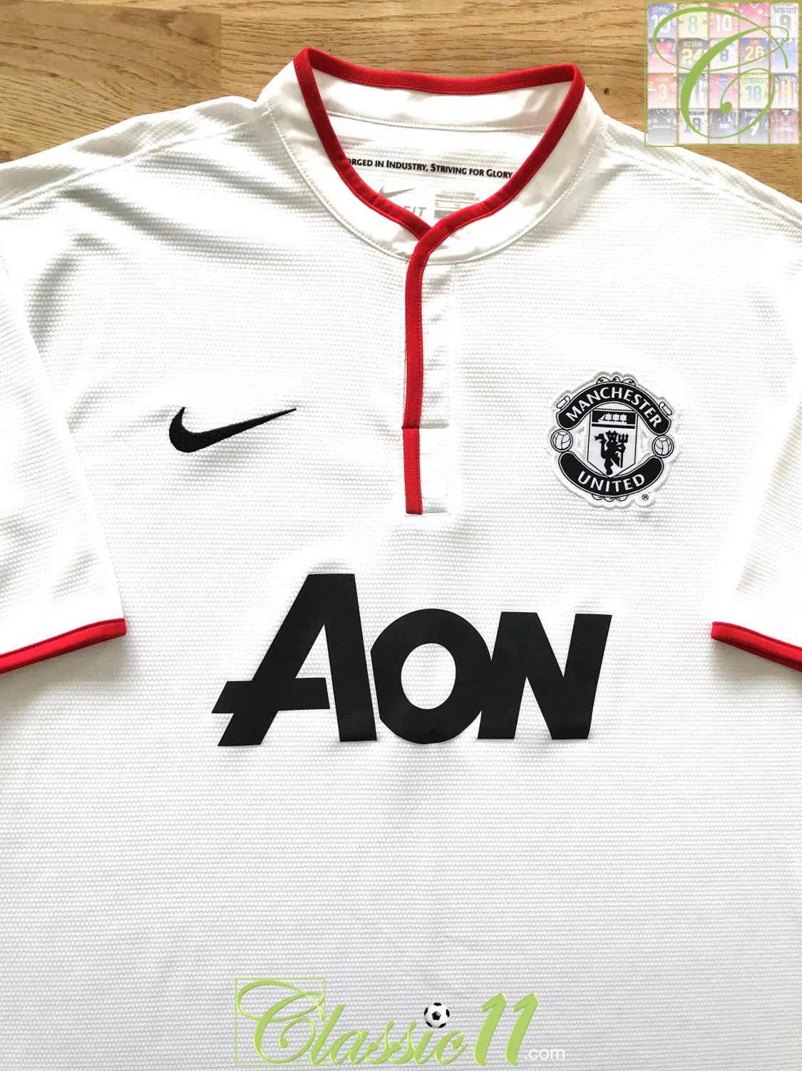 2012/13 Man Utd Away Premier League Football Shirt Rooney #10 (S) - Image 2