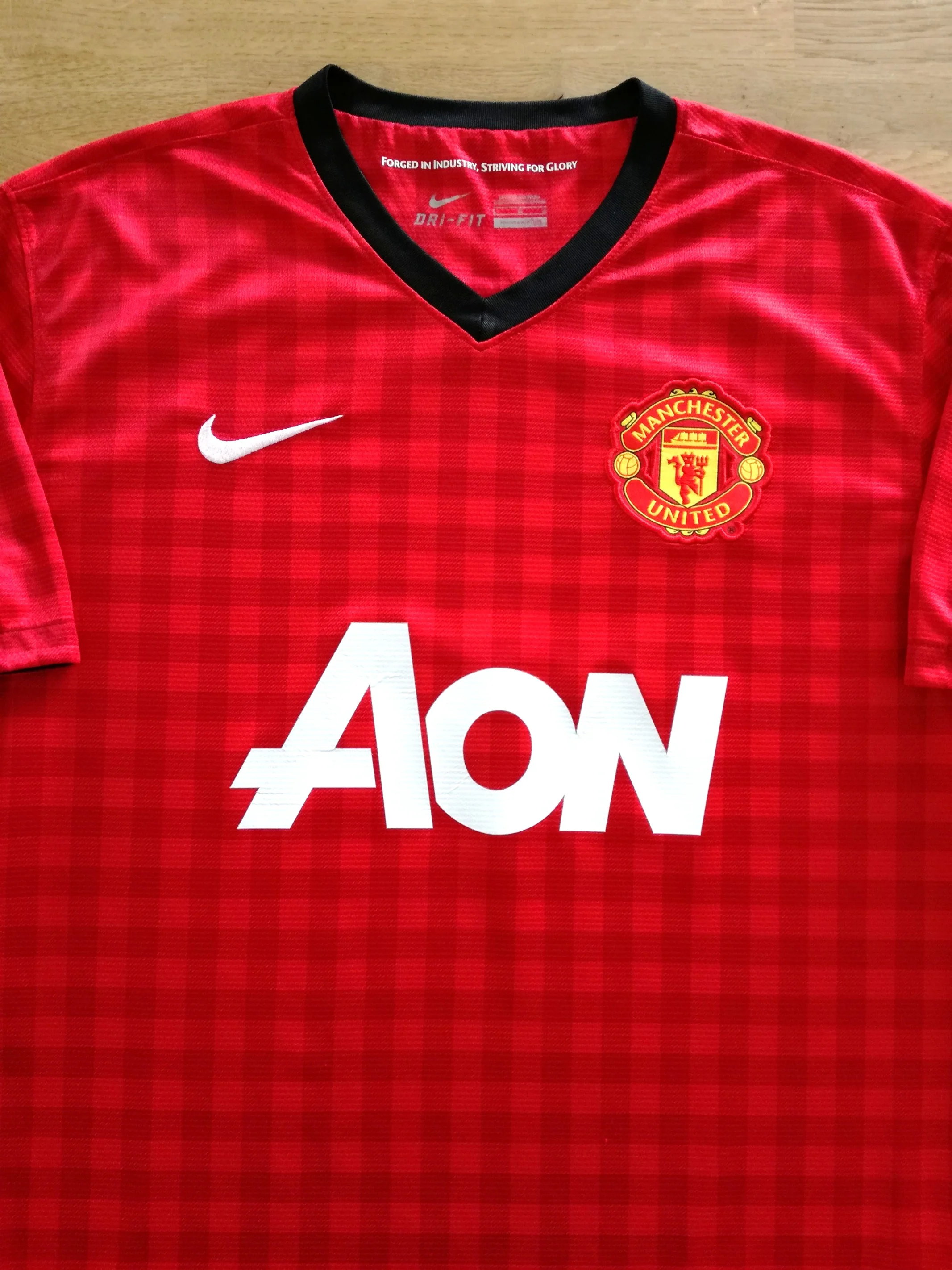 2012/13 Man Utd Home Football Shirt (M)