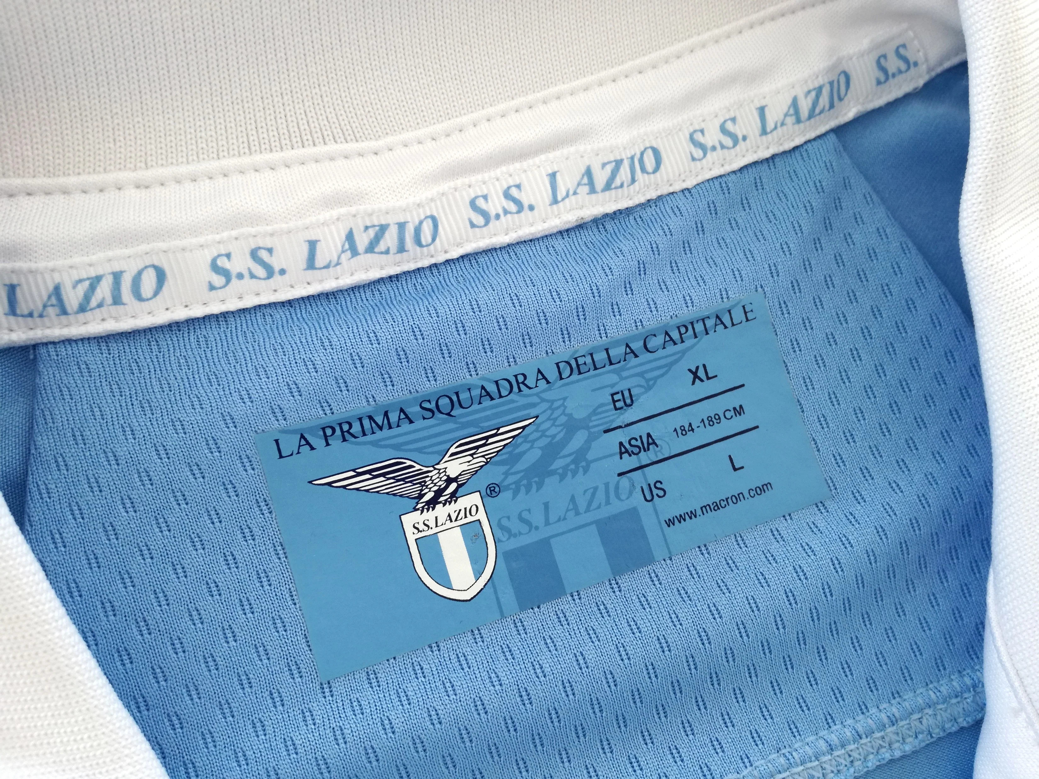 2012 Lazio Home Europa League Match Worn Football Shirt Cana #27 (XL) - Image 5