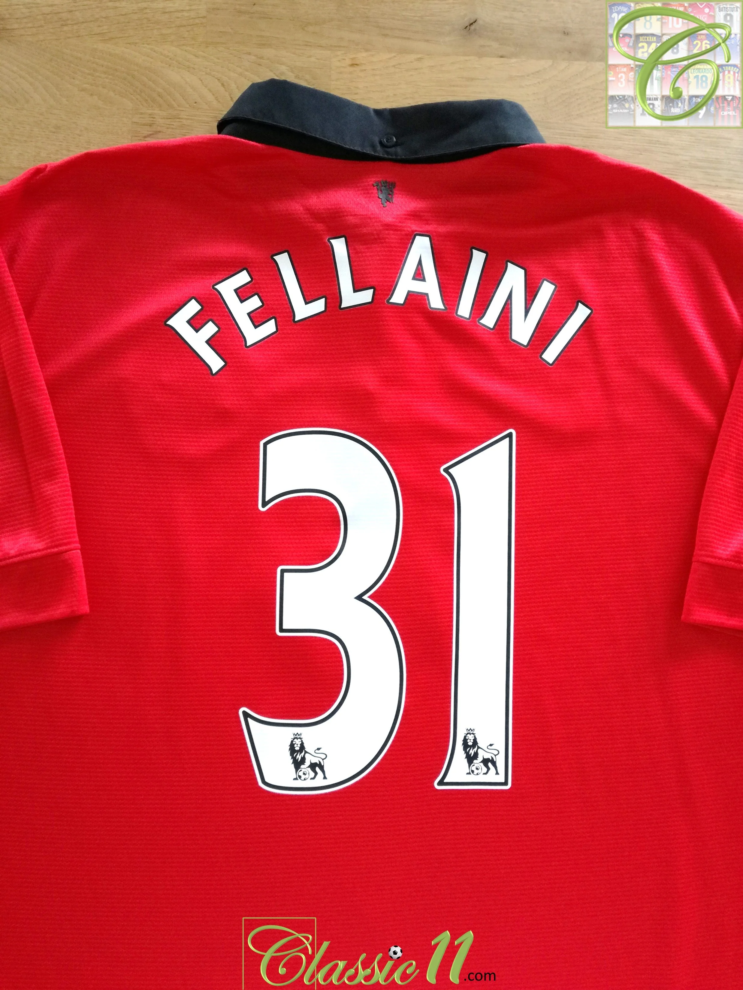 2013/14 Man Utd Home Premier League Football Shirt Fellaini #31 (XXL)