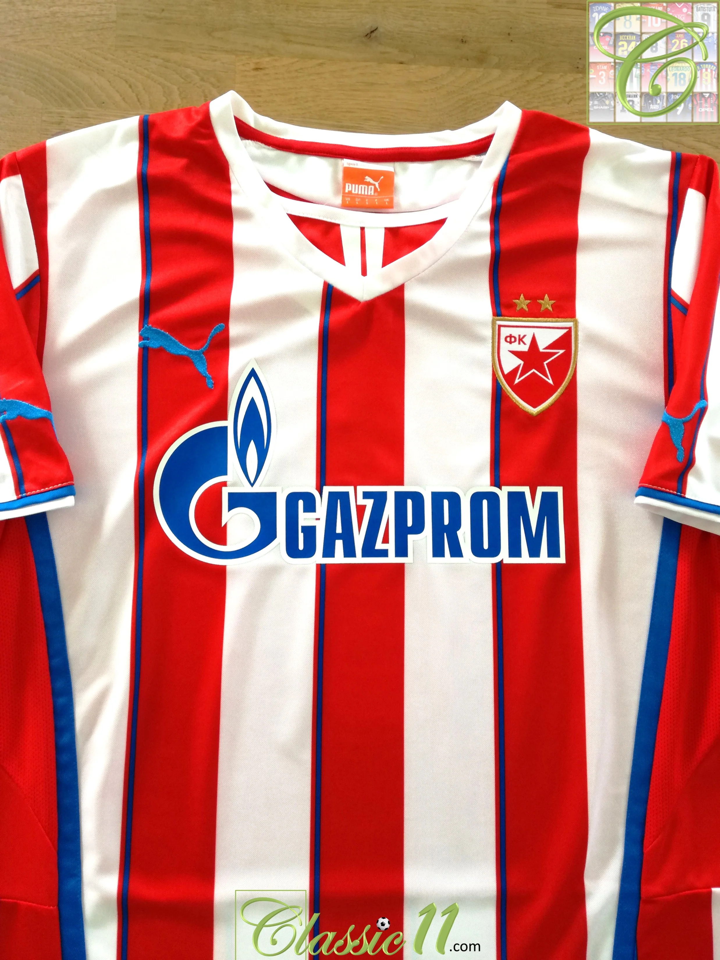 2013/14 Red Star Belgrade Home Football Shirt Лазович #8 (L) *BNWT* - Image 2