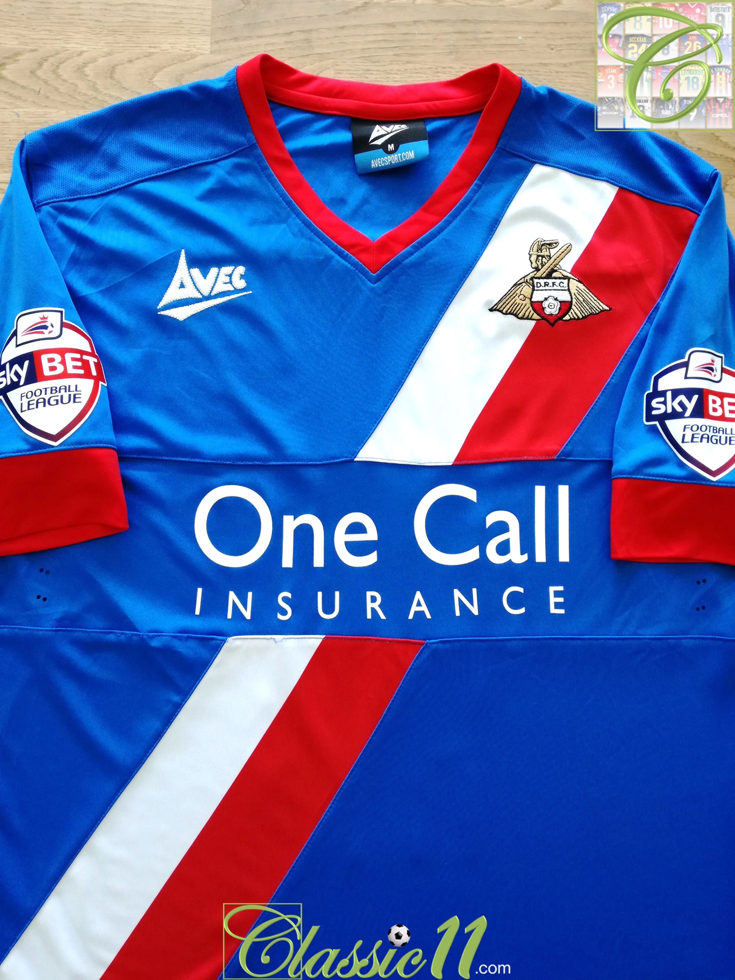 2014/15 Doncaster Rovers Away Match Worn Football Shirt Robinson #9 (M) - Image 2