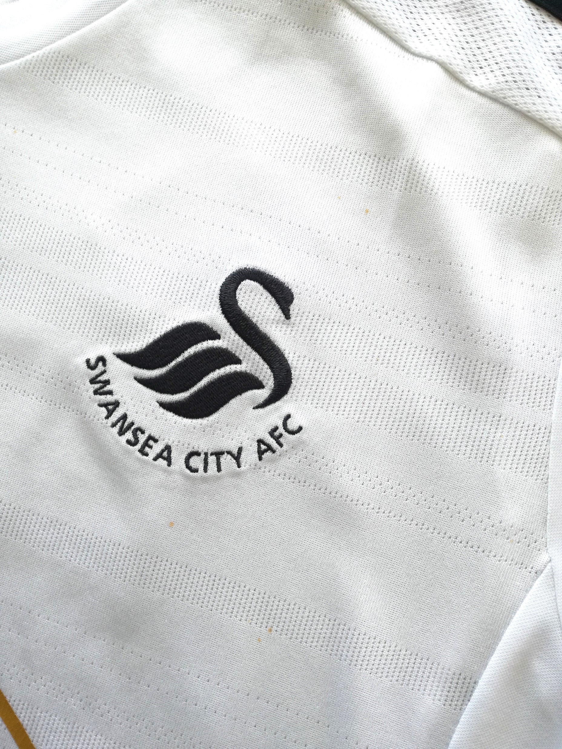 2014/15 Swansea City Home Premier League Adizero Football Shirt Montero #20 (XXL) - Image 3