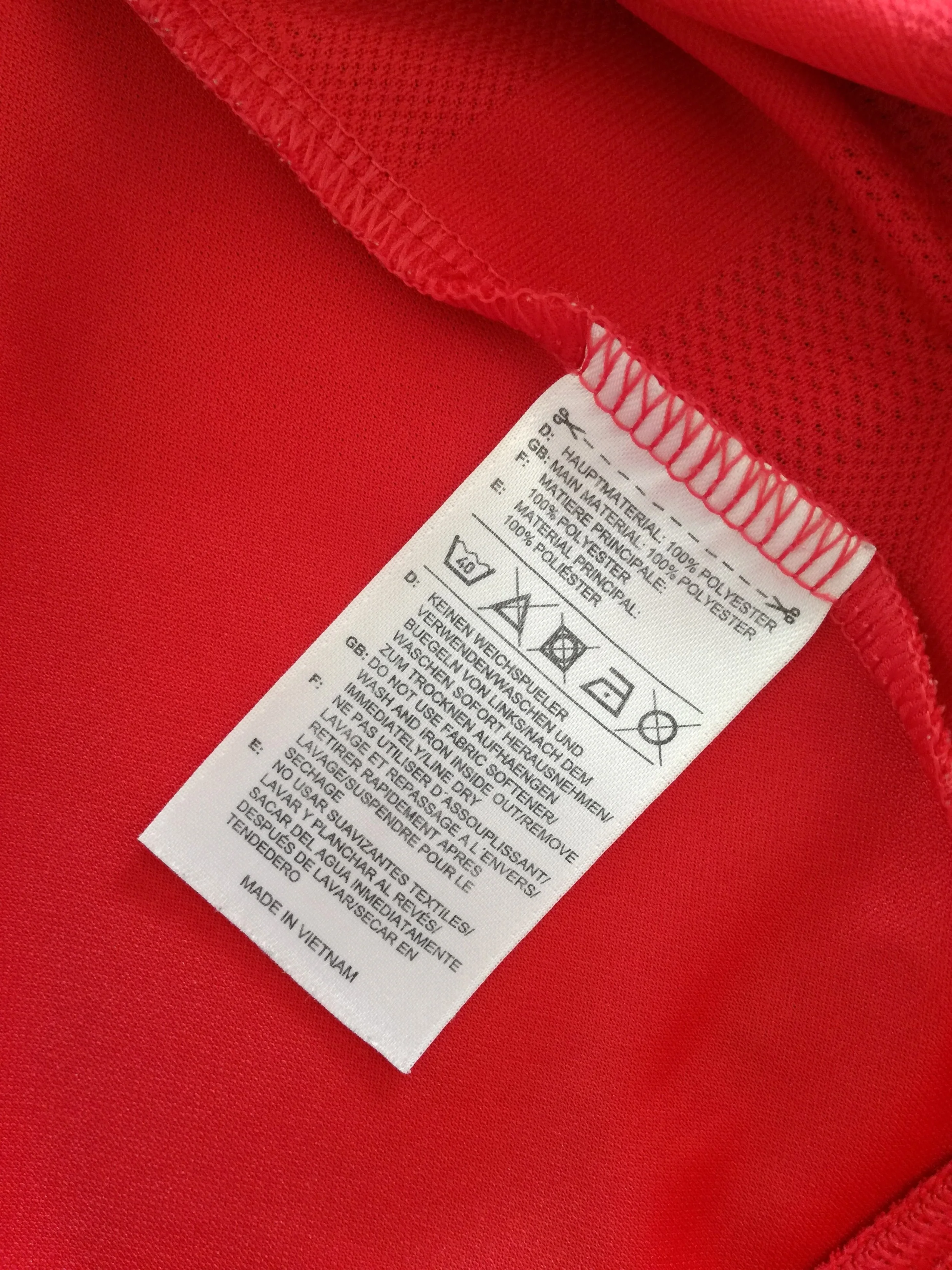 2015/16 Man Utd Home Premier League Adizero Football Shirt Rooney #10 (M) - Image 4