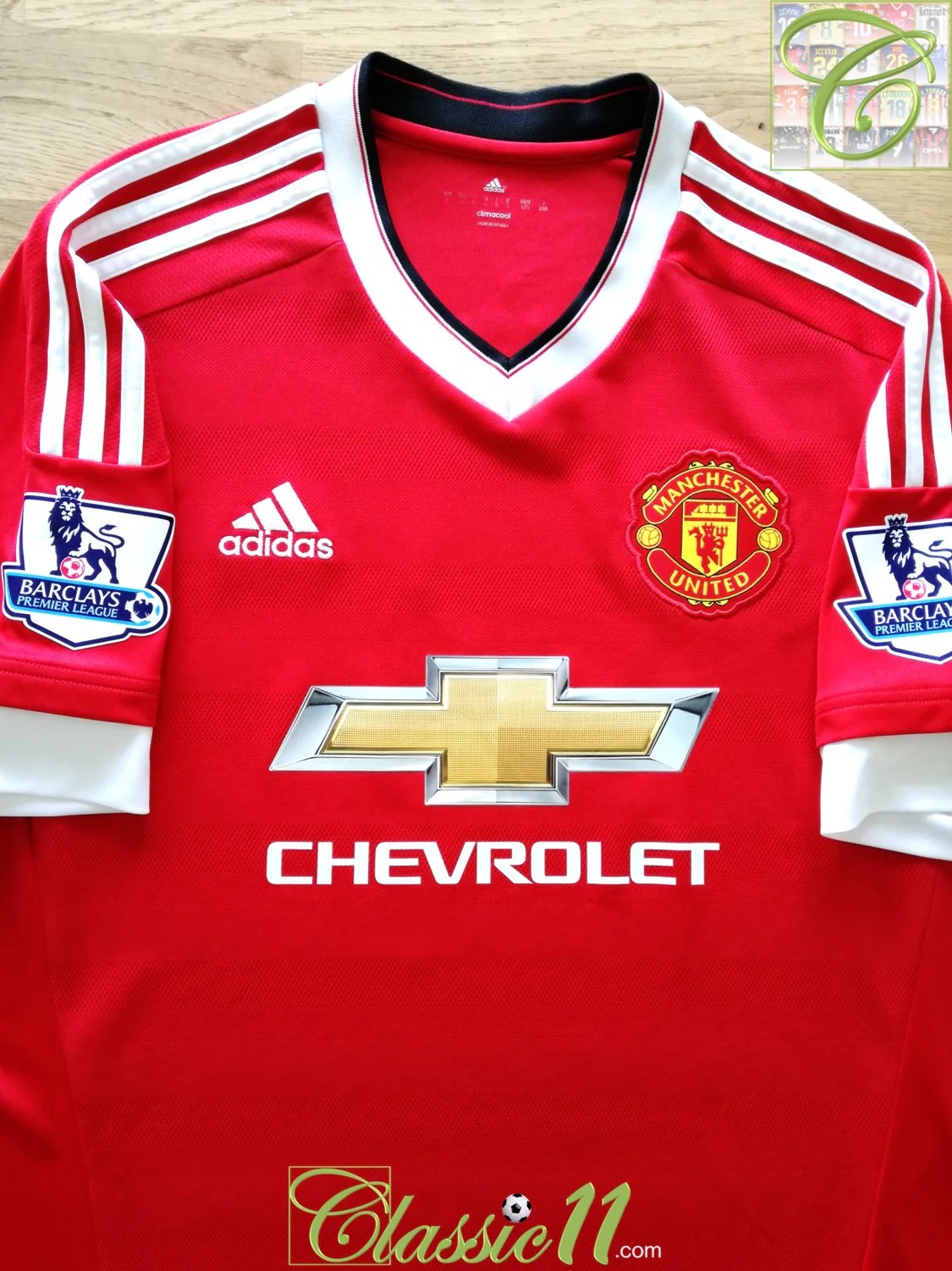 2015/16 Man Utd Home Premier League Football Shirt Darmian #36 (S) - Image 2