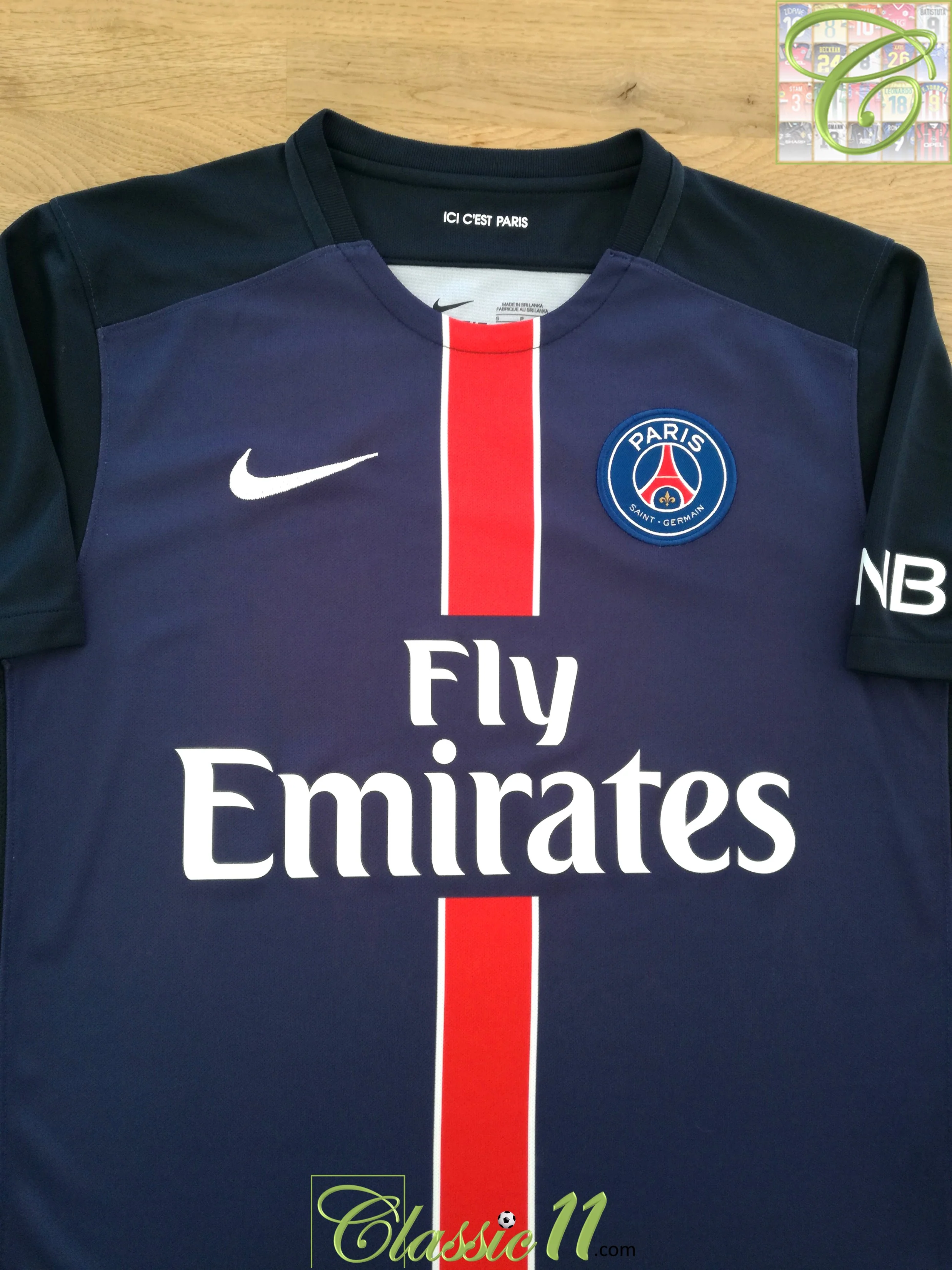 2015/16 PSG Home Football Shirt (S)