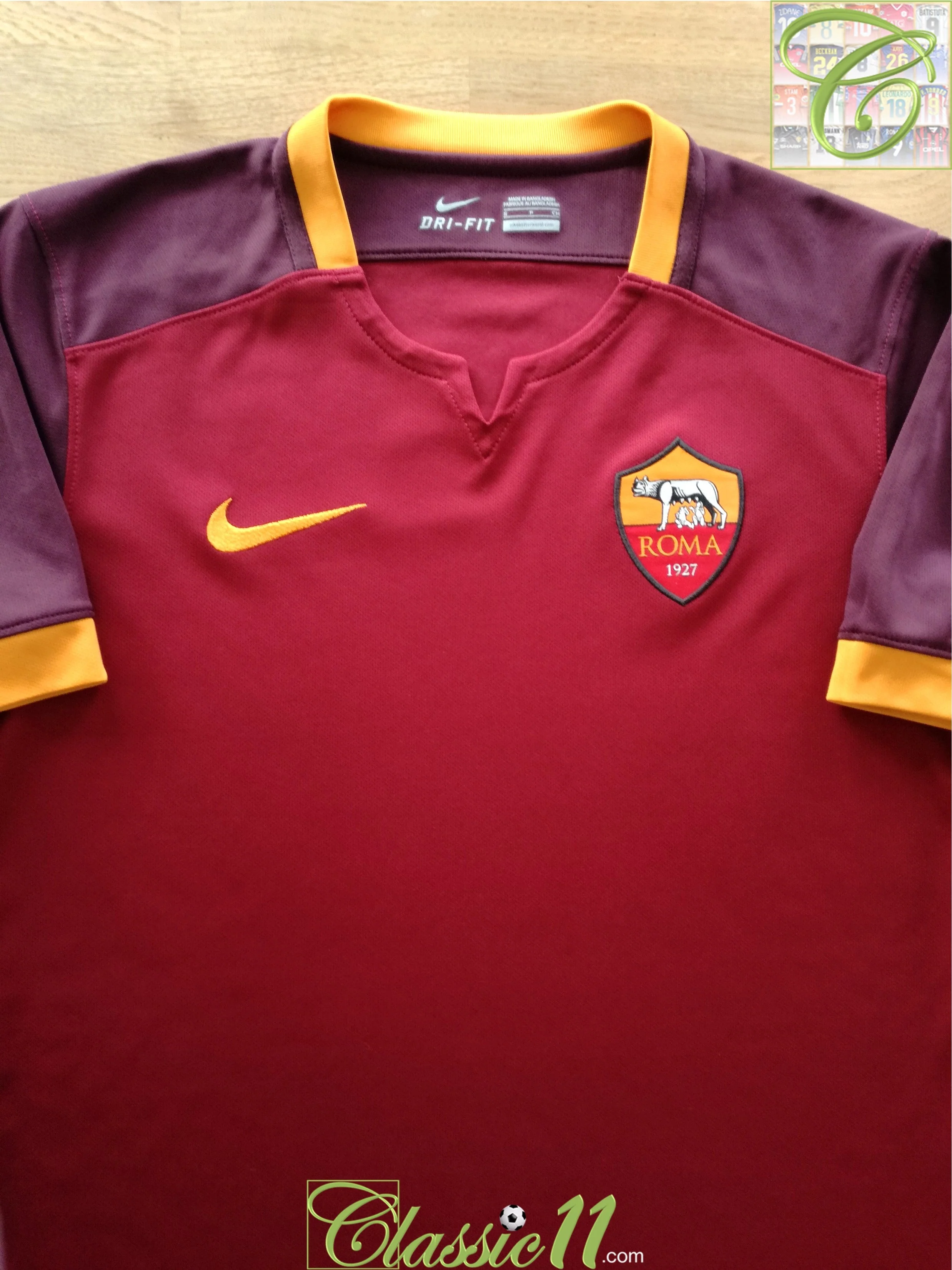 2015/16 Roma Home Football Shirt (S)