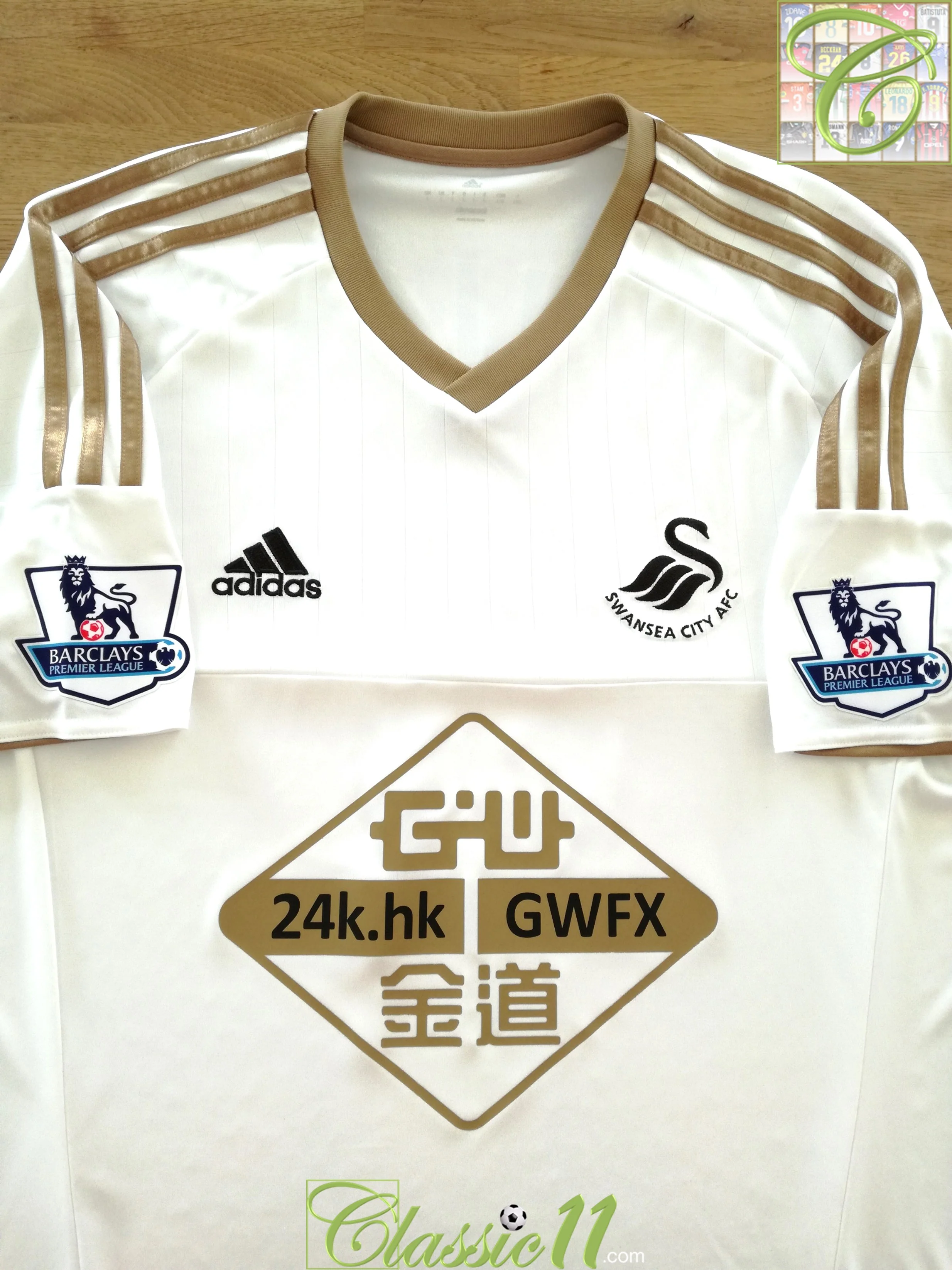 2015/16 Swansea City Home Premier League Football Shirt Williams #6 (L) - Image 2