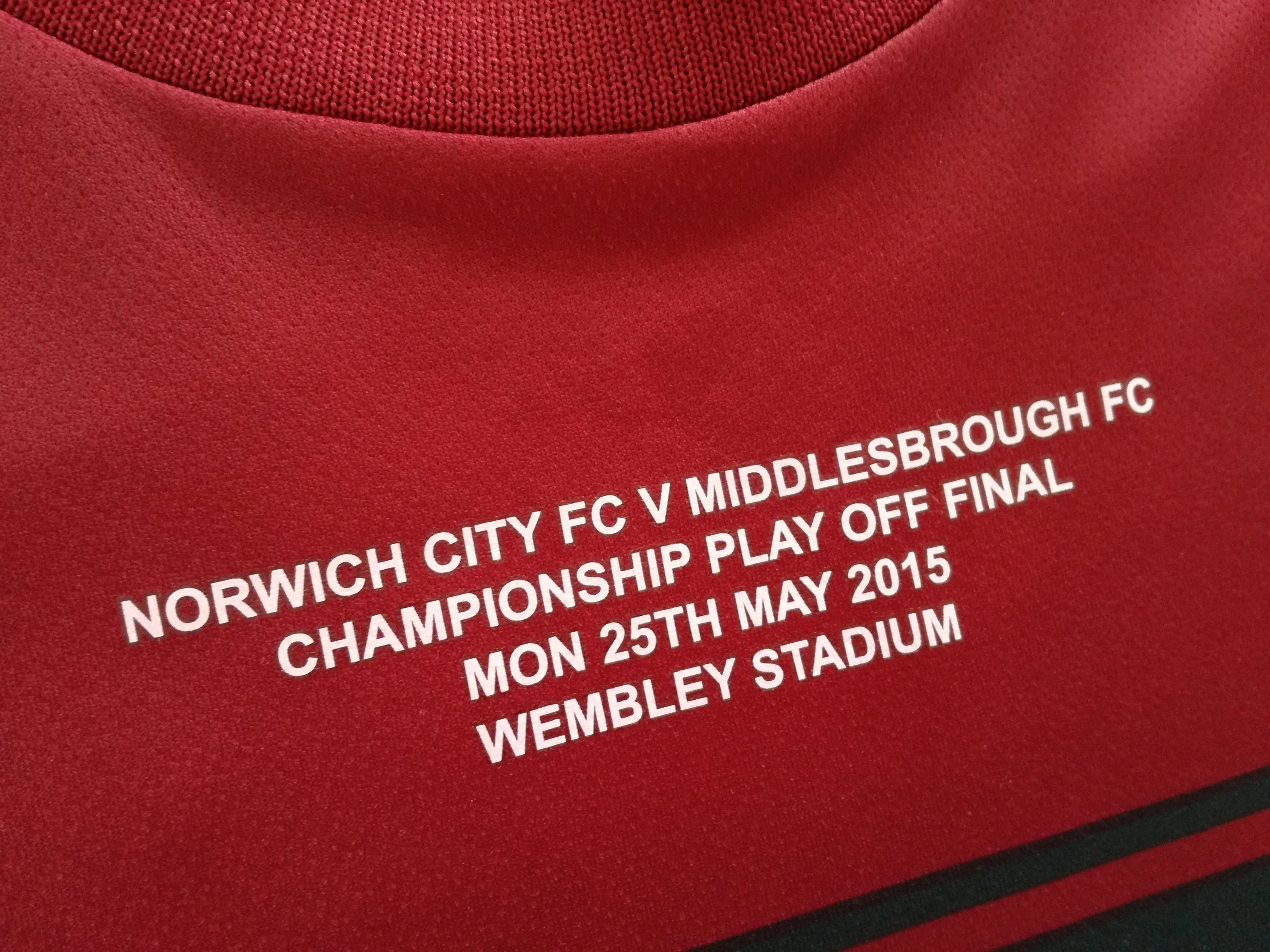 2015 Norwich City Away 'Play-Off Final' Football Shirt Redmond #22 (XXL) - Image 6