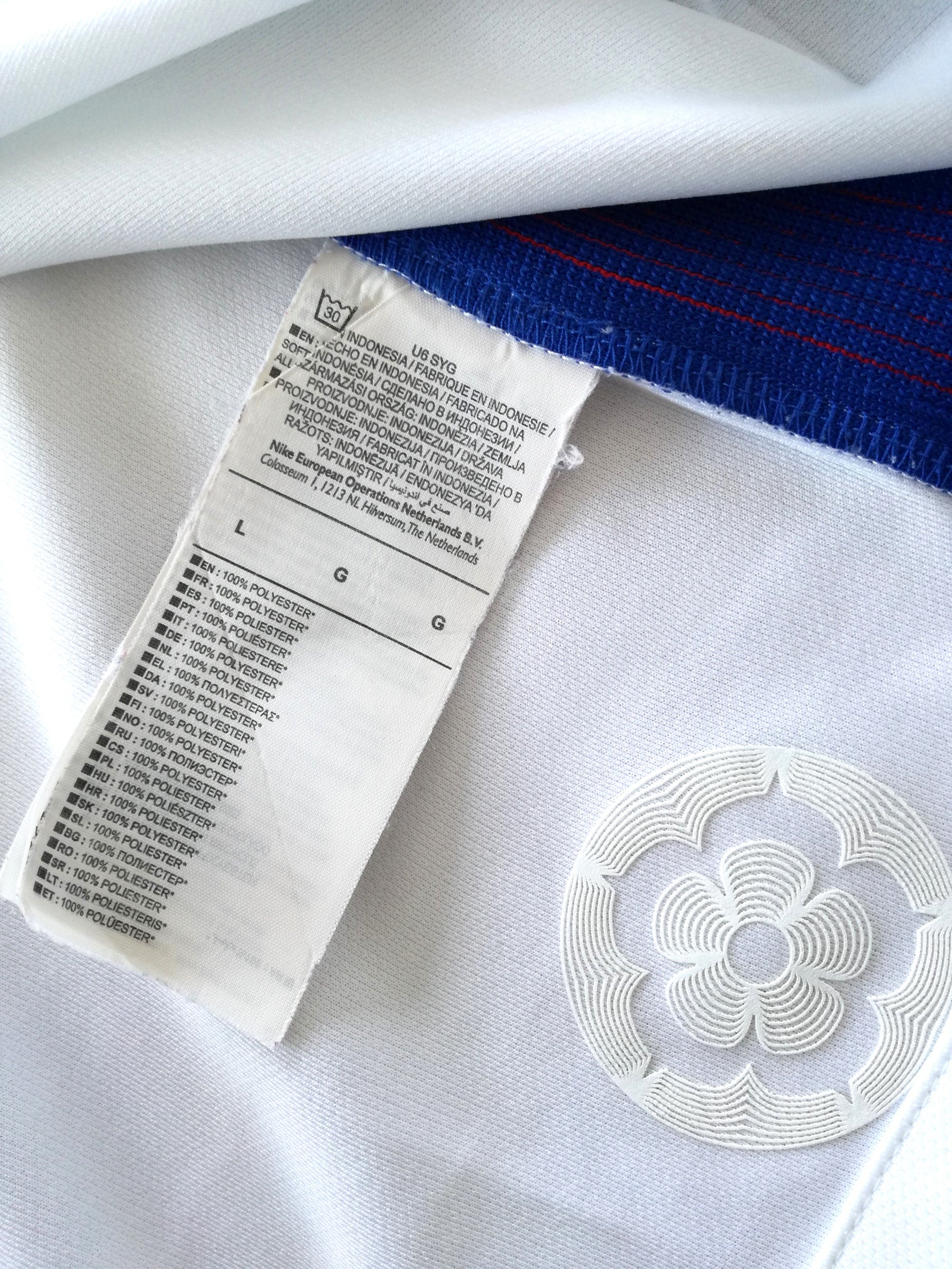 2016/17 England Home Football Shirt (L) - Image 5