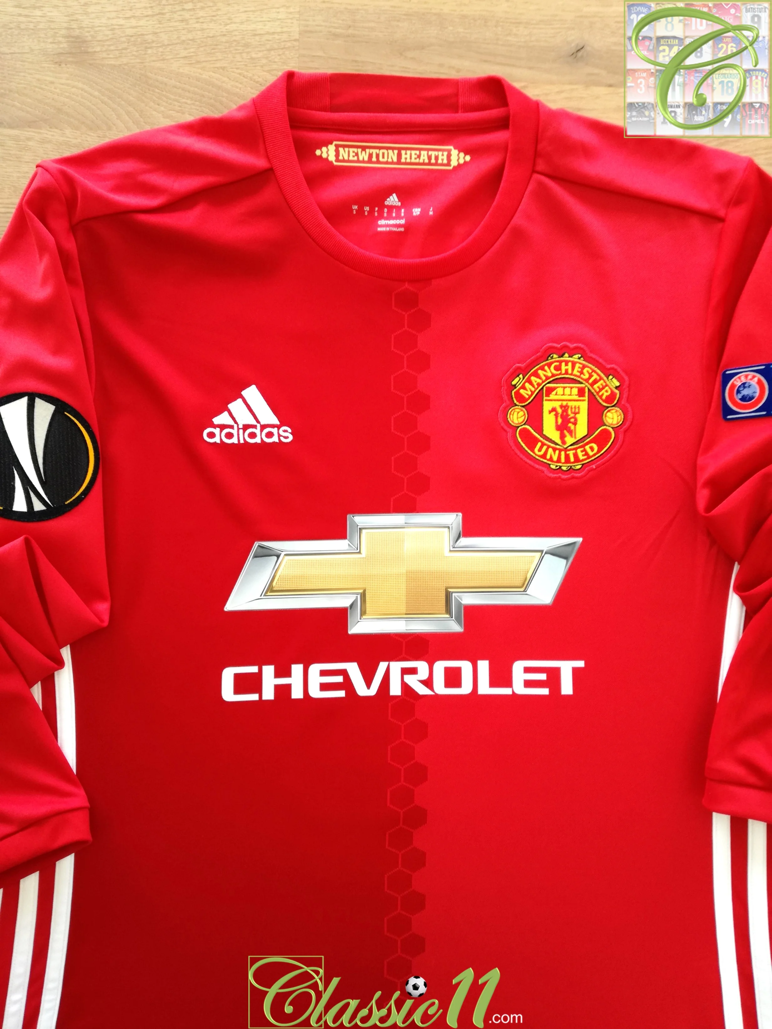 2016/17 Man Utd Home Europa League Football Shirt. Pogba #6 (S) - Image 10