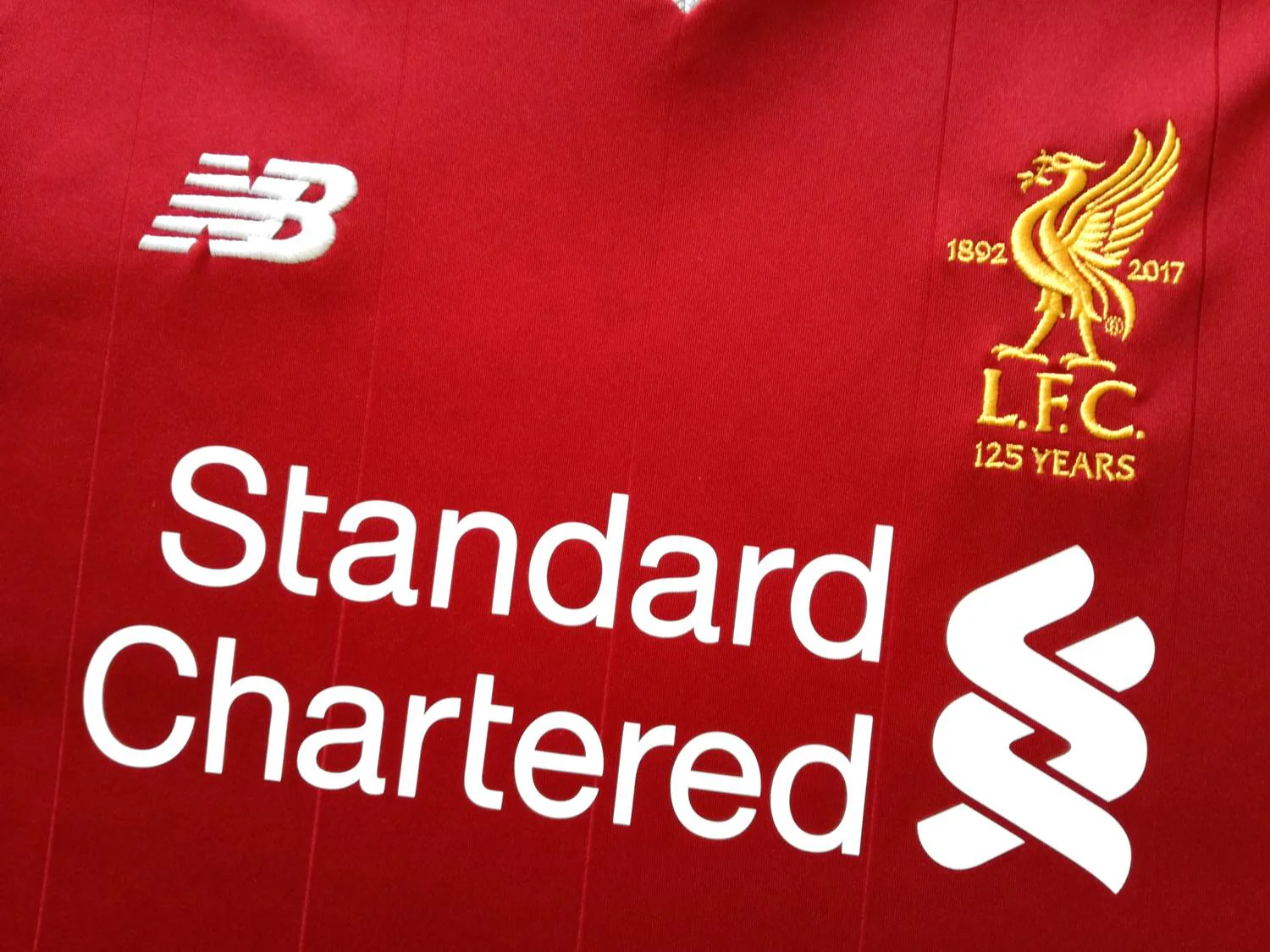 2017/18 Liverpool Home '125 Years' Football Shirt (S) - Image 3