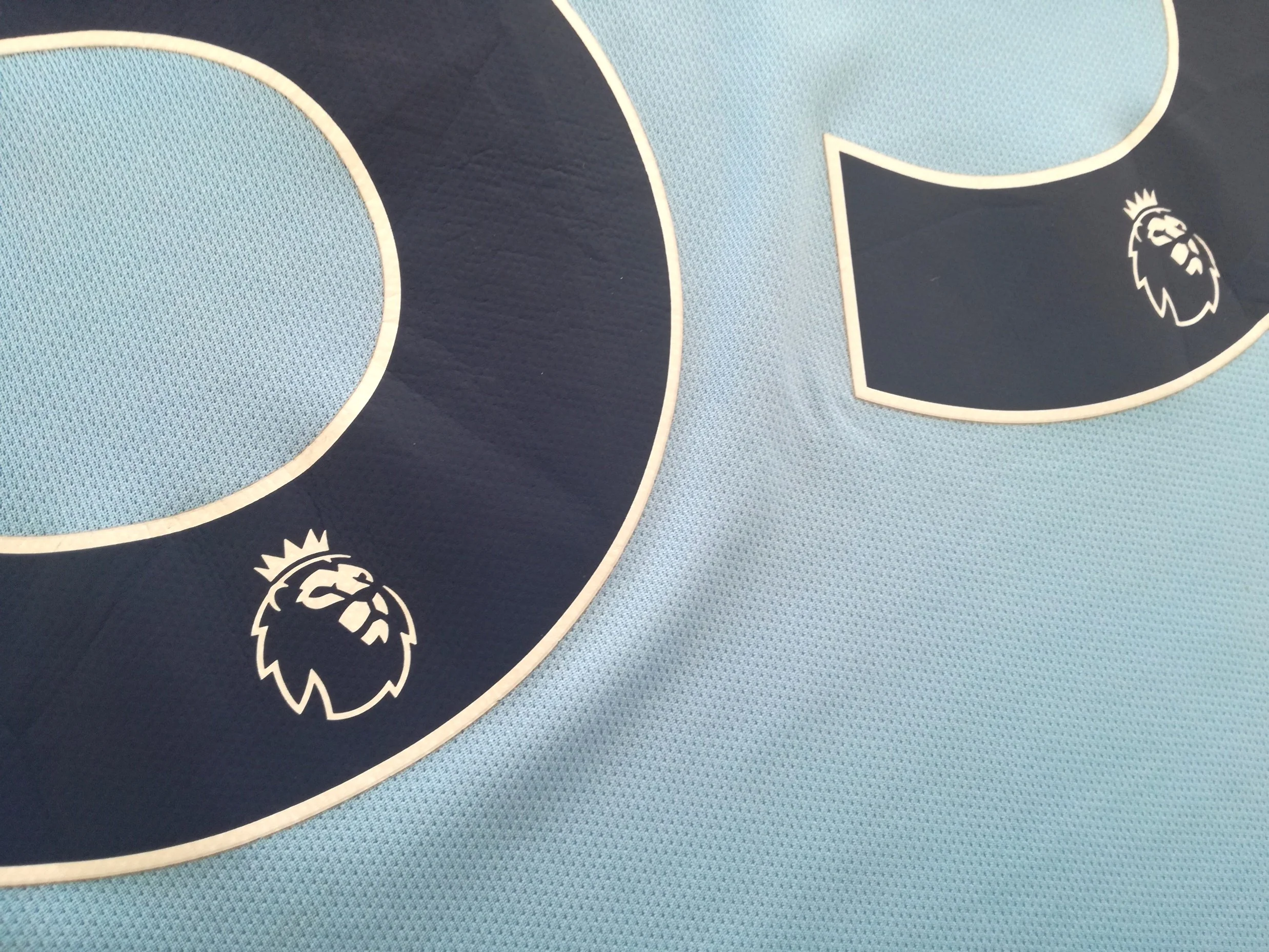2017/18 Man City Home Premier League Football Shirt G Jesus #33 (M) - Image 12