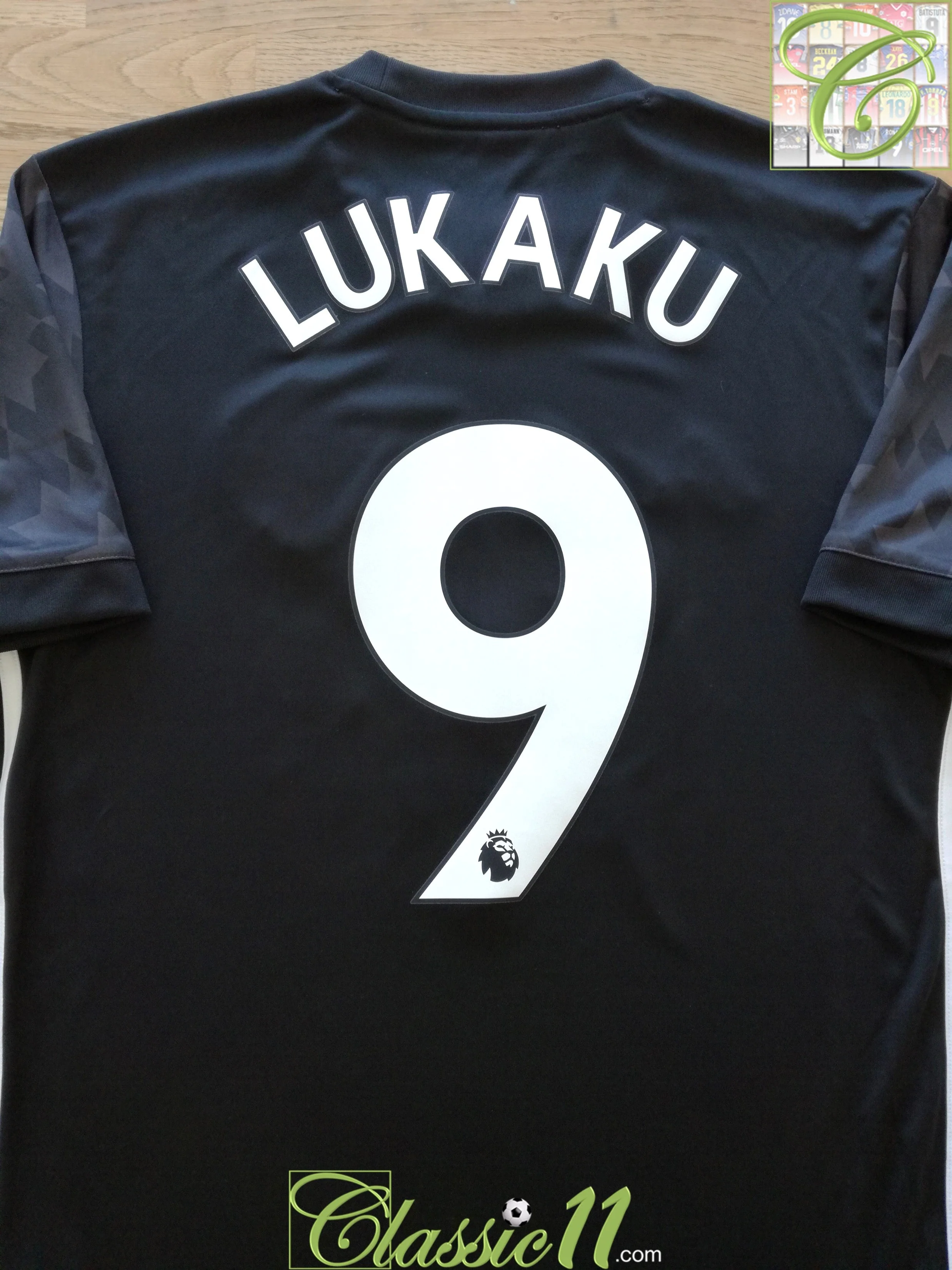 2017/18 Man Utd Away Premier League Football Shirt Lukaku #9 (XL)