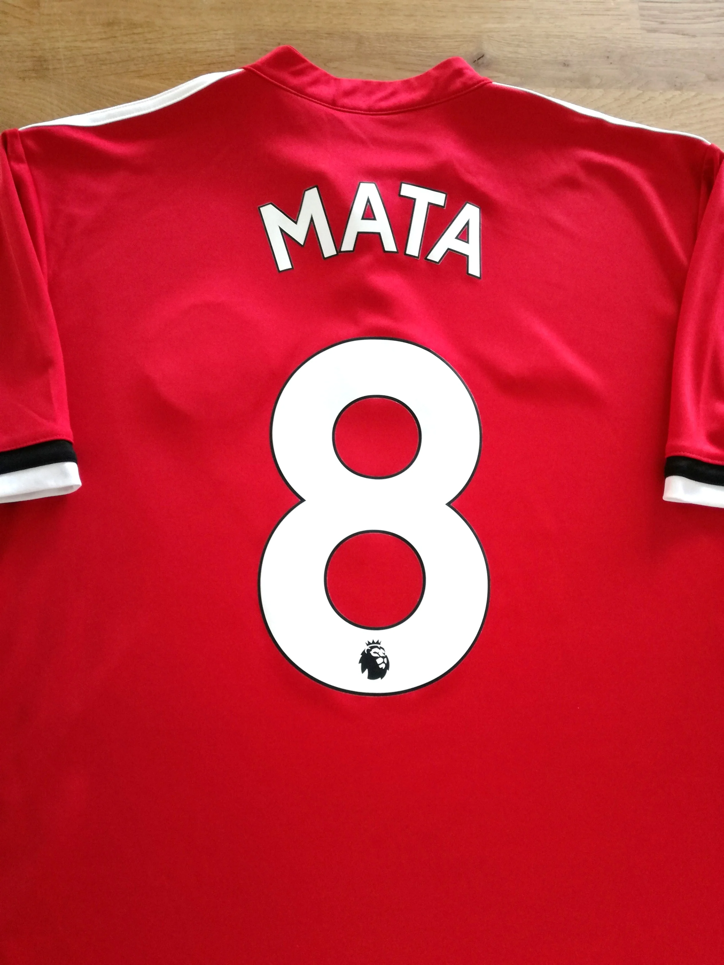 2017/18 Man Utd Home Premier League Football Shirt Mata #8 (XL)