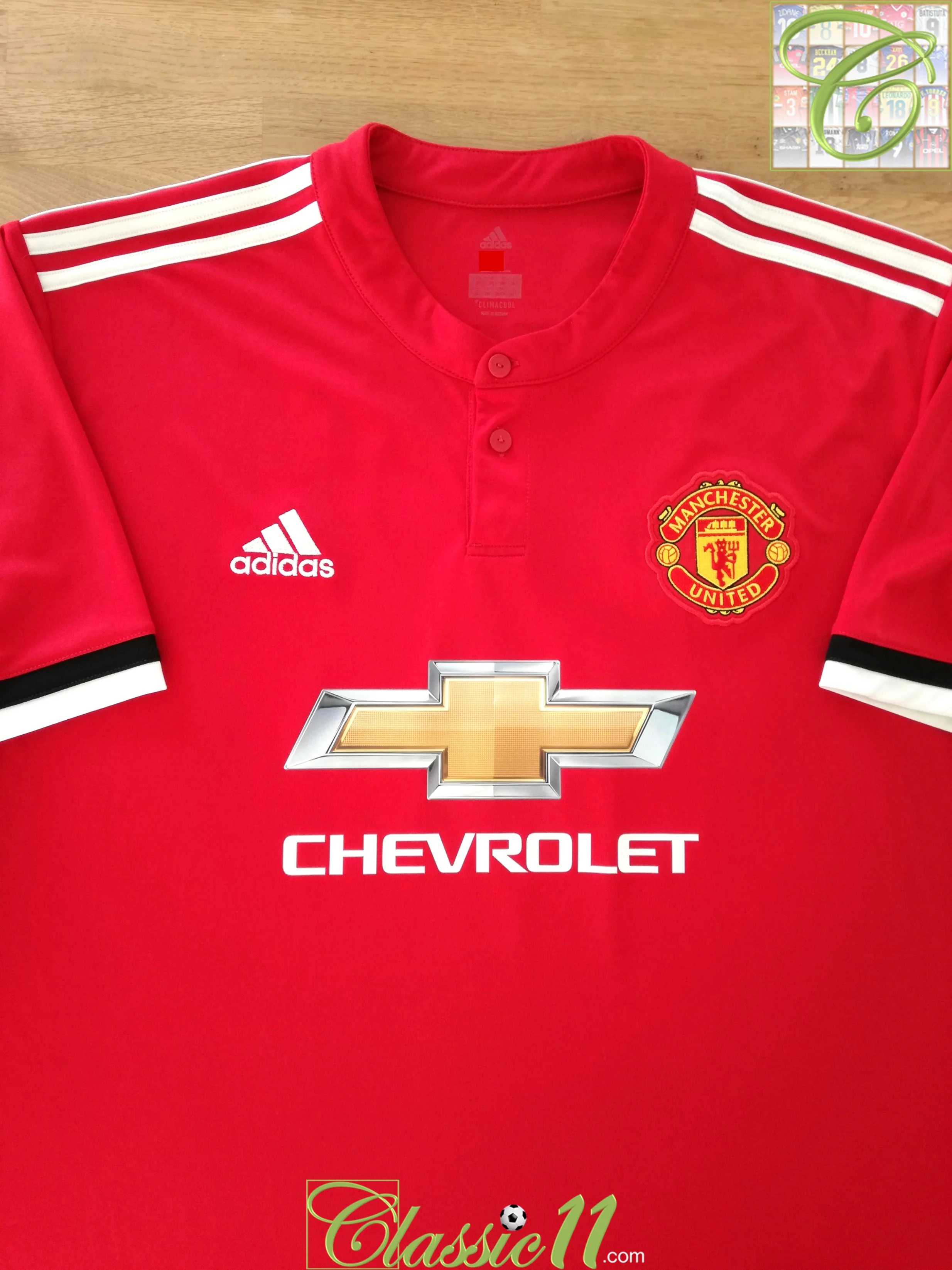 2017/18 Man Utd Home Premier League Football Shirt Matić #31 (S) - Image 2