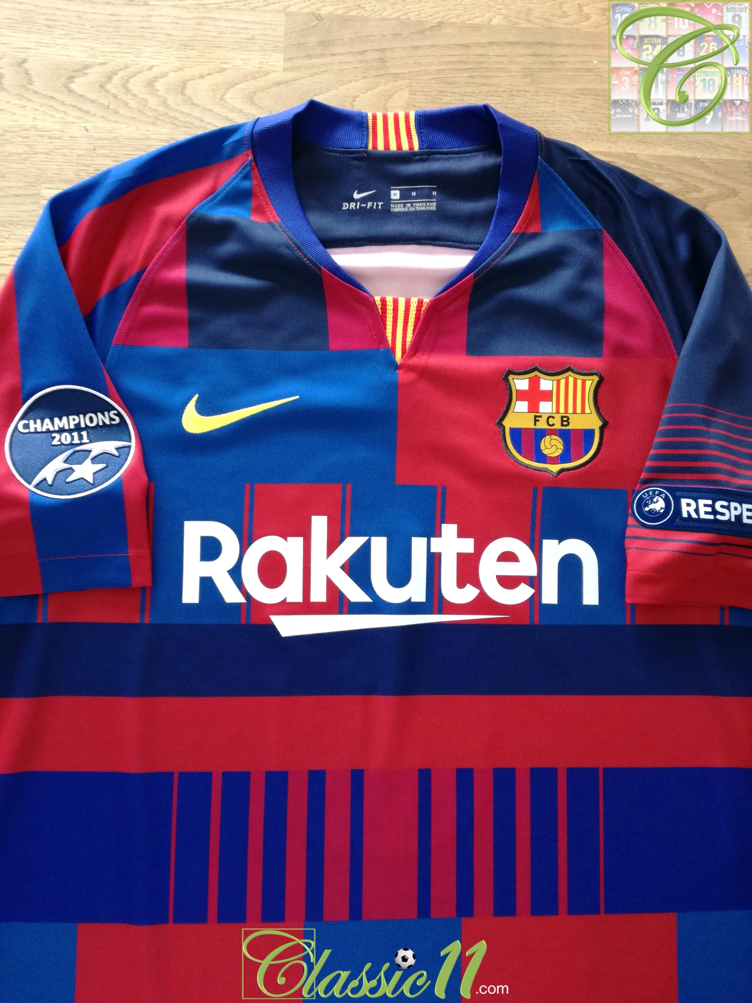 2018 Barcelona 'Mash-up' Football Shirt A. Iniesta #8 (M) *BNWT* - Image 2
