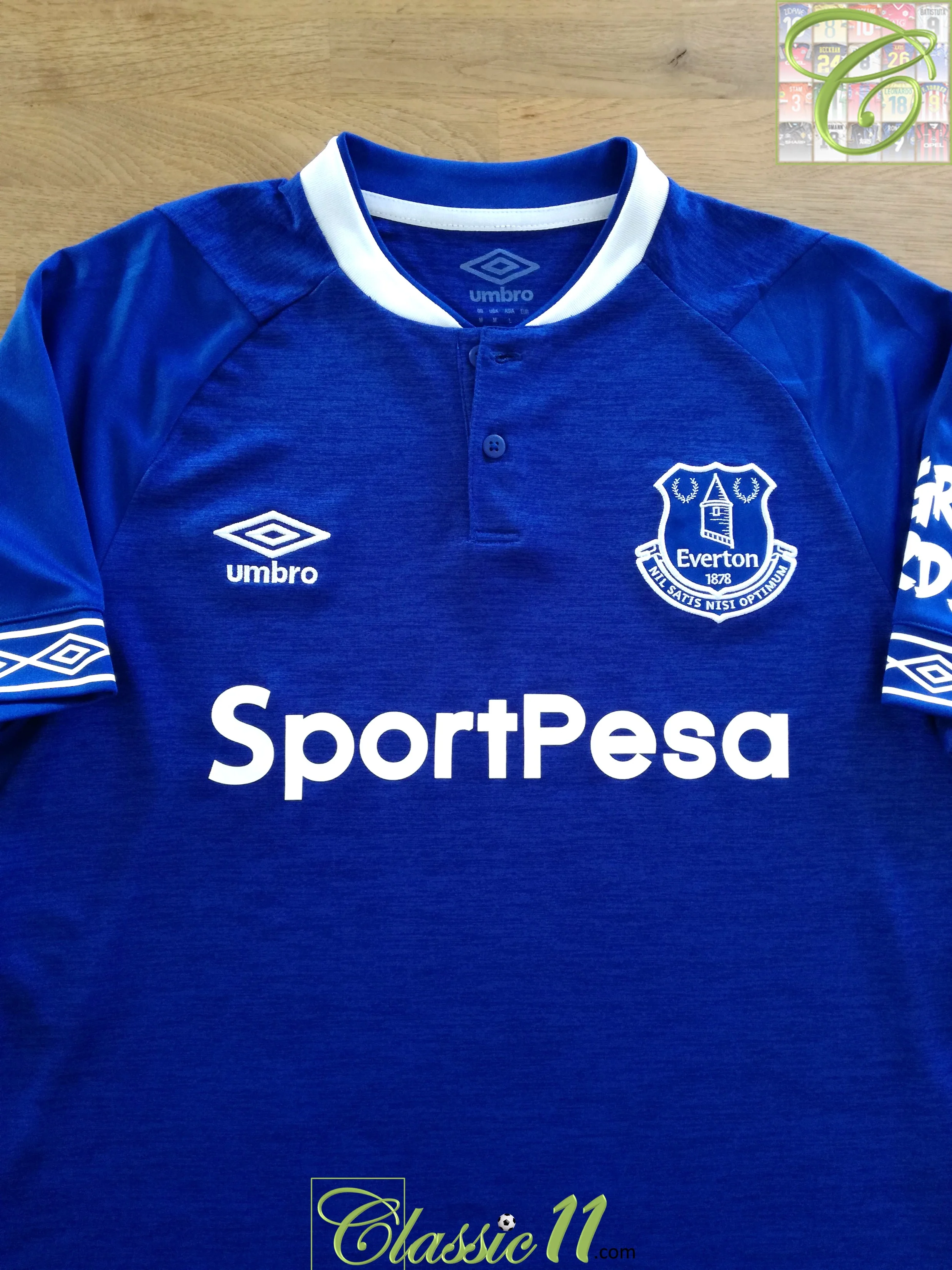 2018/19 Everton Home Football Shirt (M)