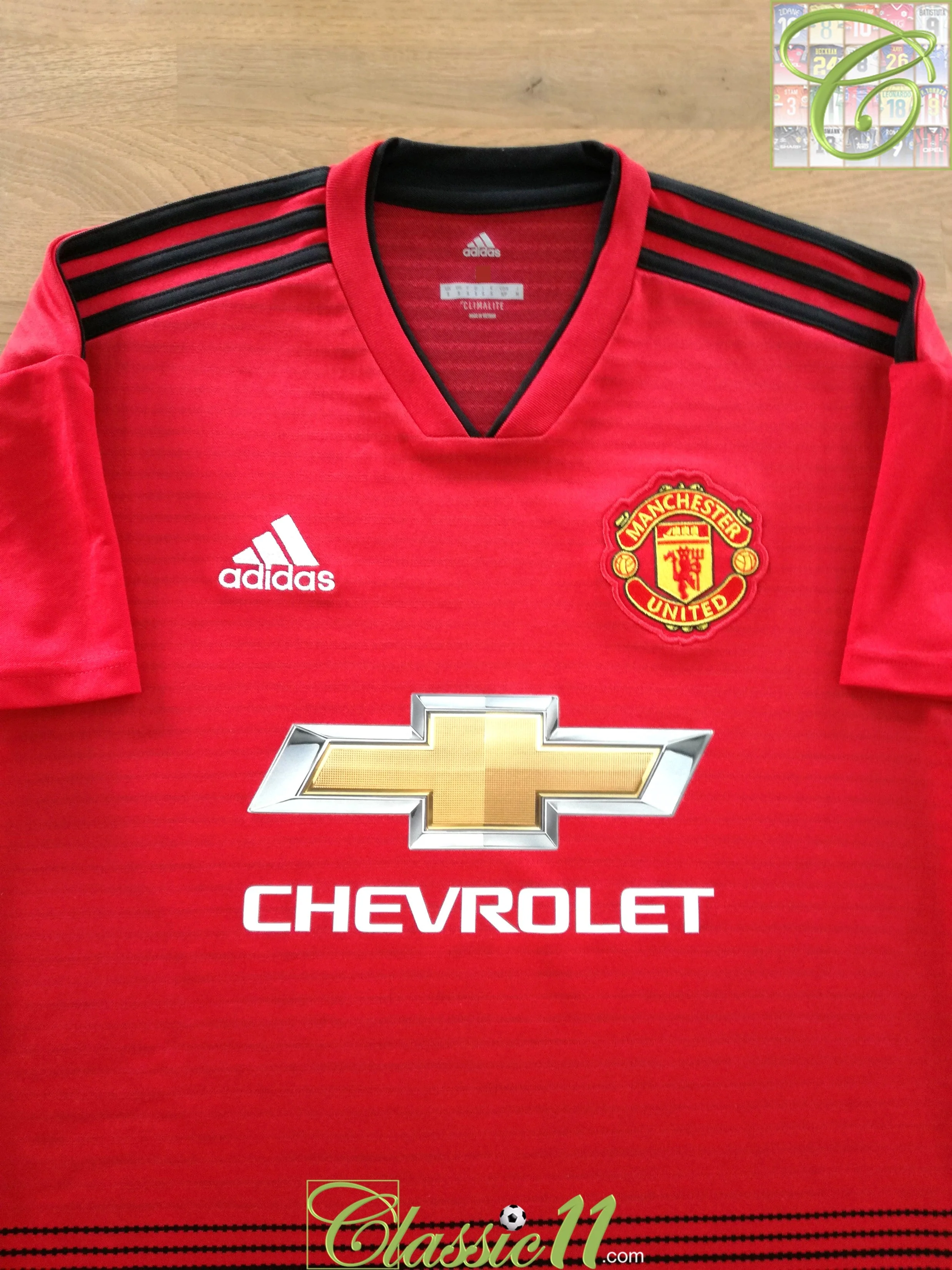 2018/19 Man Utd Home Premier League Football Shirt Martial #11 (M) - Image 2