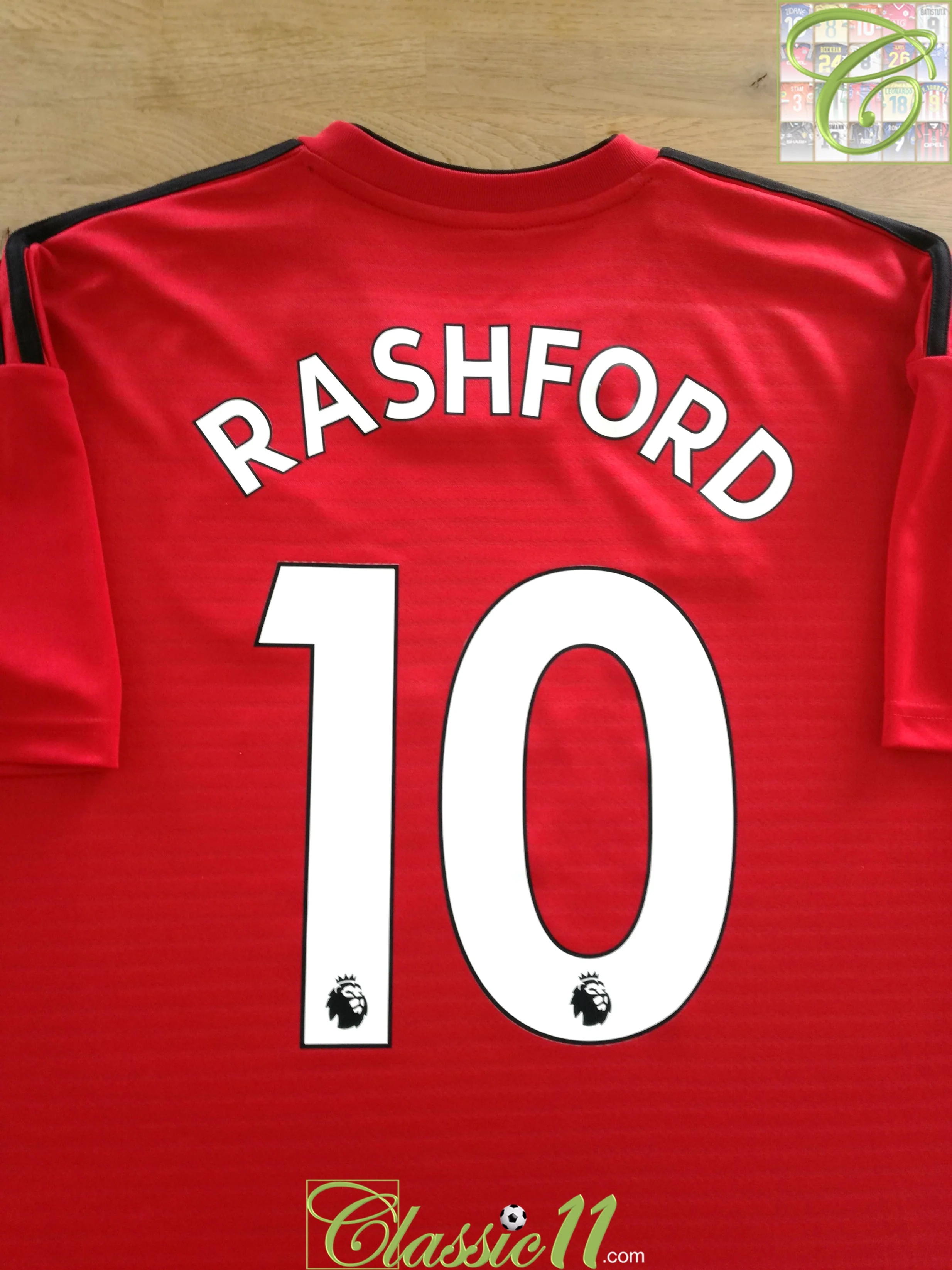 2018/19 Man Utd Home Premier League Football Shirt Rashford #10 (S)