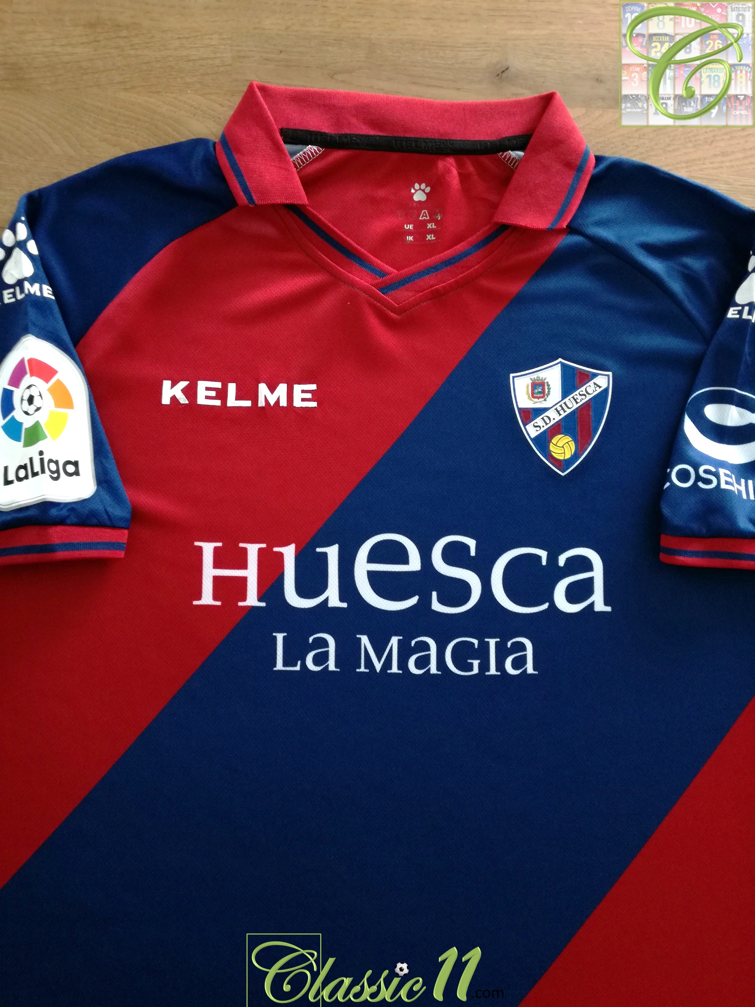 2018/19 Huesca Home La Liga Football Shirt (XL)
