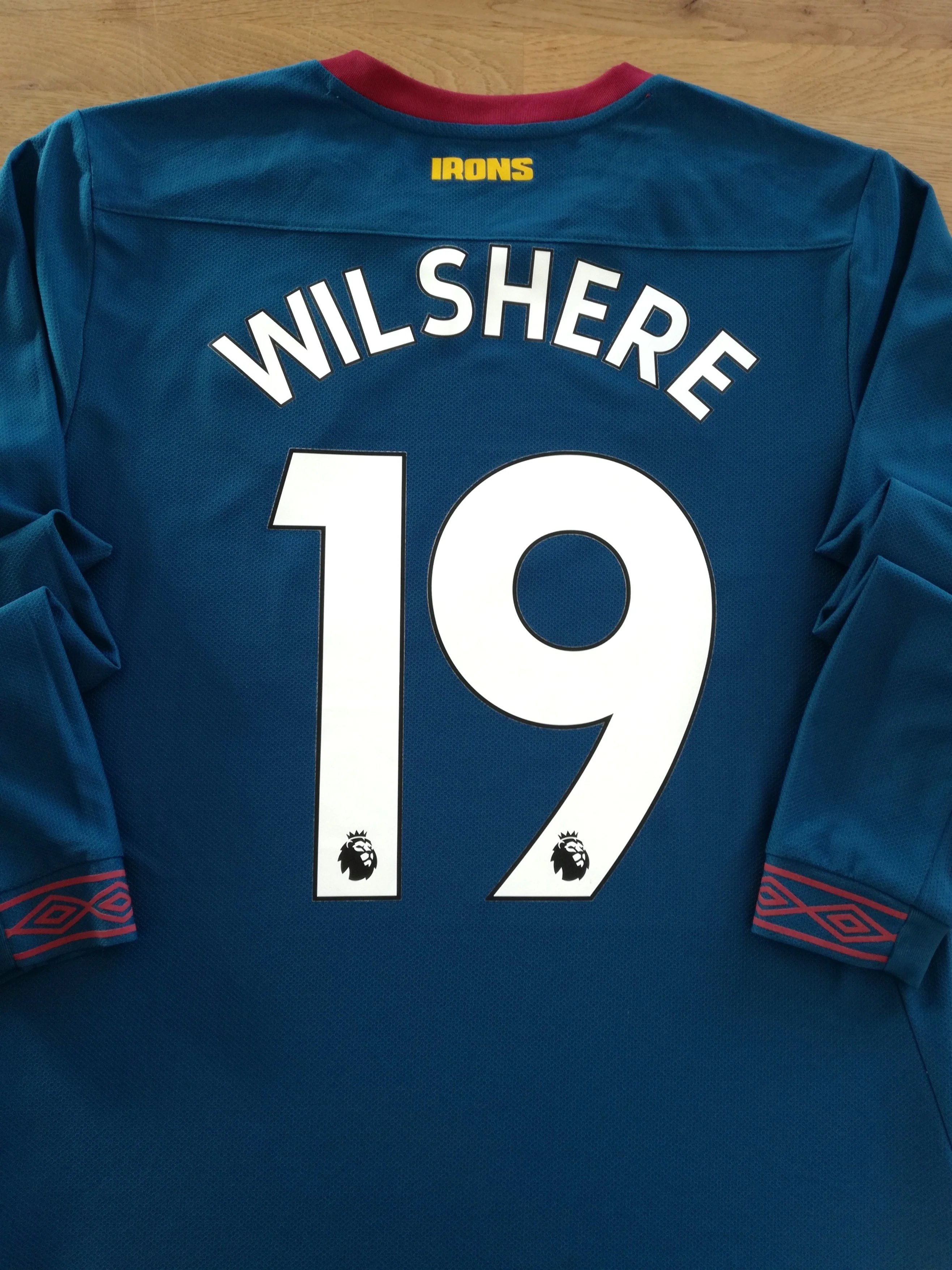2018/19 West Ham Away Premier League Football Shirt. Wilshere #19 (M)