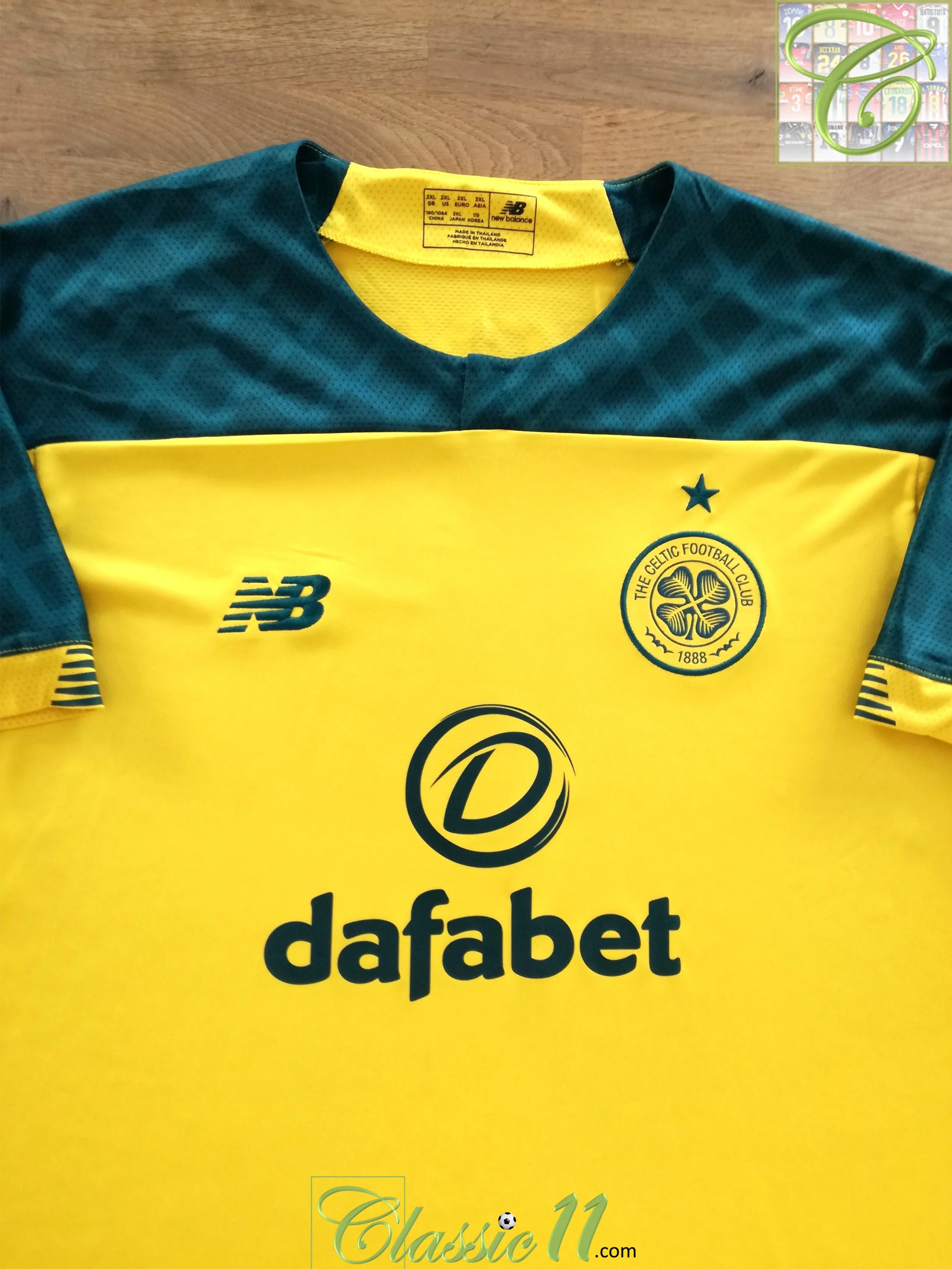 2019/20 Celtic Away Football Shirt (XXL)