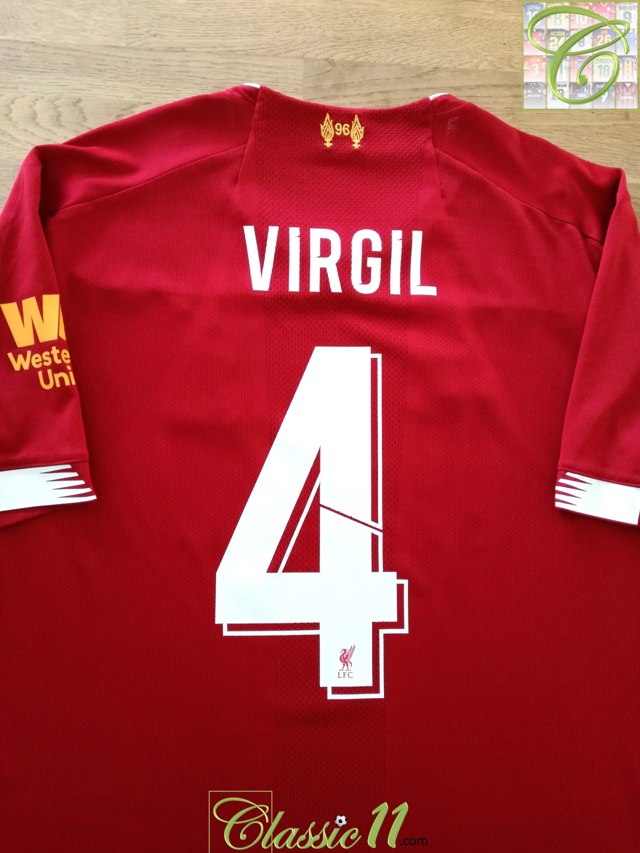 2019/20 Liverpool Home Football Shirt Virgil #4 (XL)
