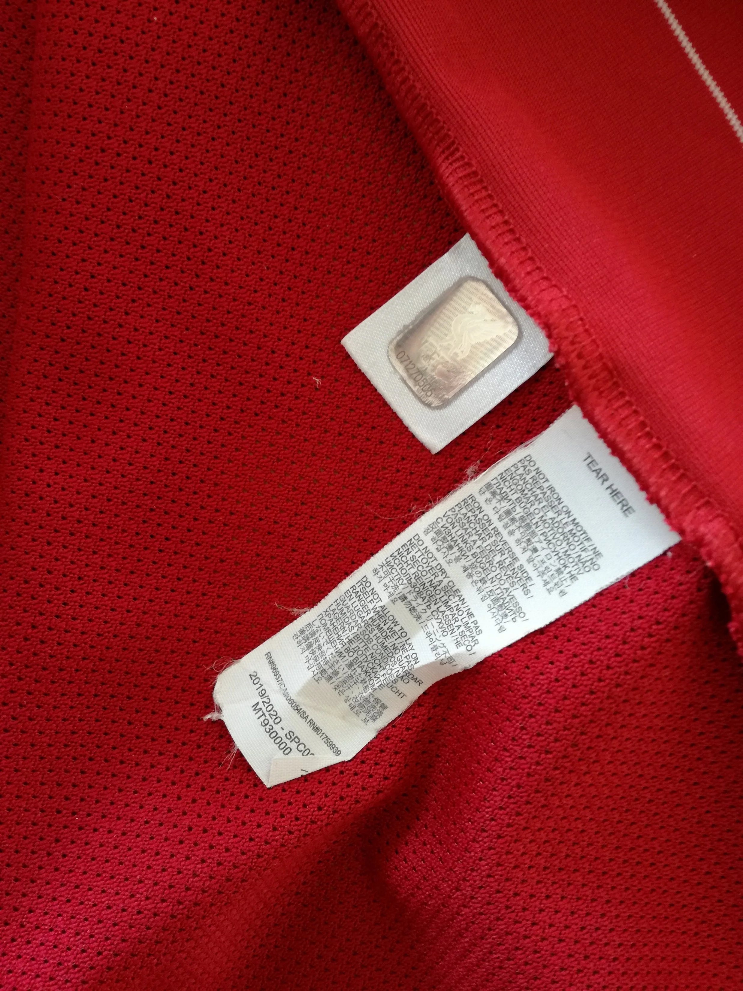 2019/20 Liverpool Home Football Shirt Virgil #4 (XL) - Image 9
