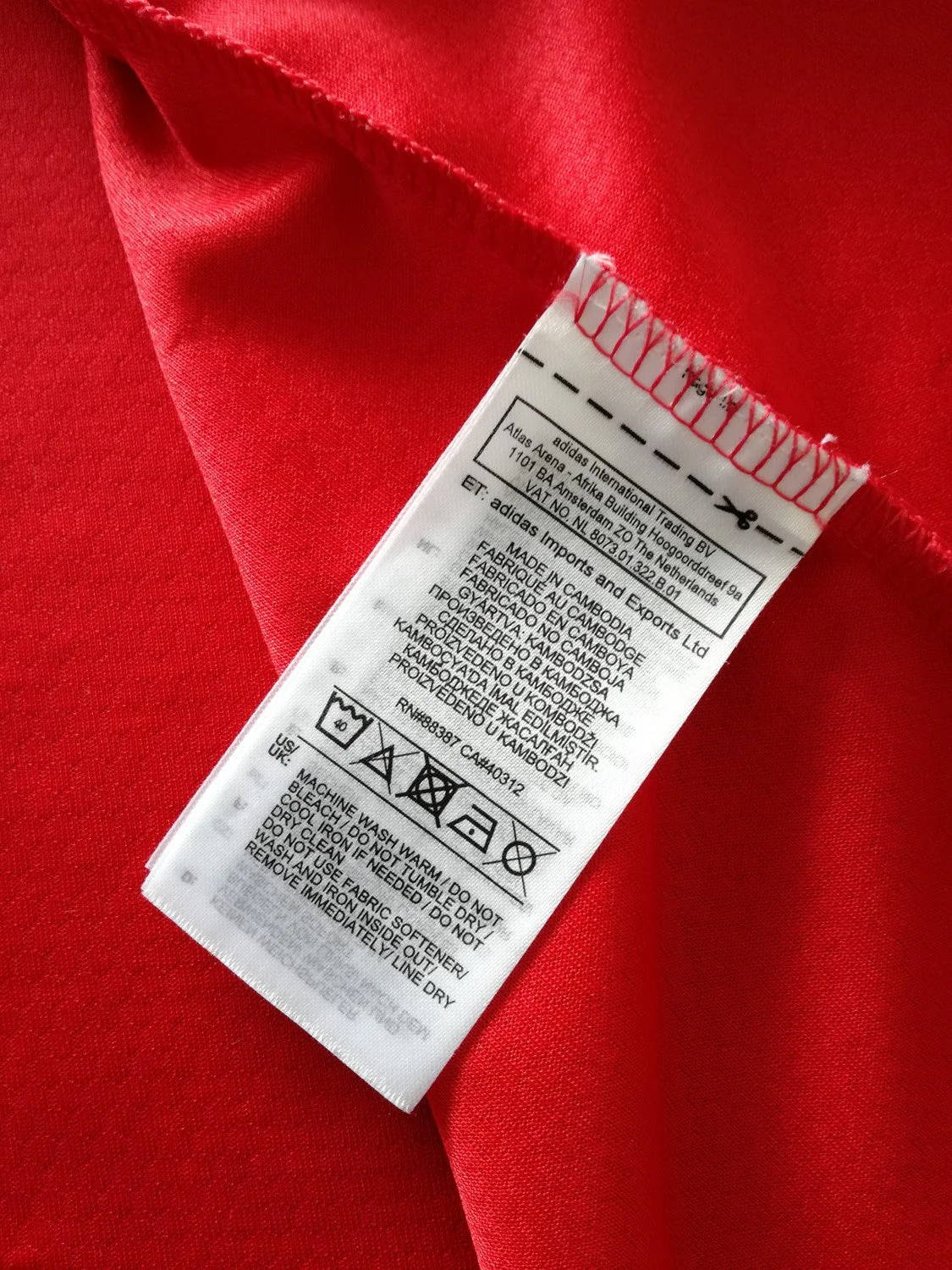2019/20 Man Utd Home Football Shirt (XL) - Image 10