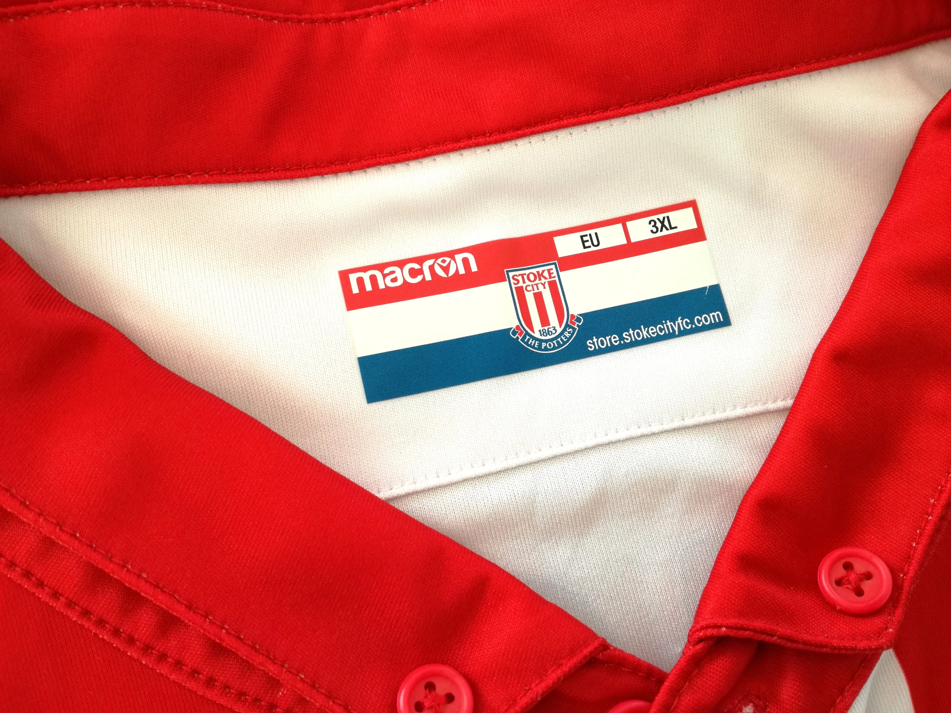 2019/20 Stoke City Home Championship Football Shirt Smith #14 (3XL) - Image 5