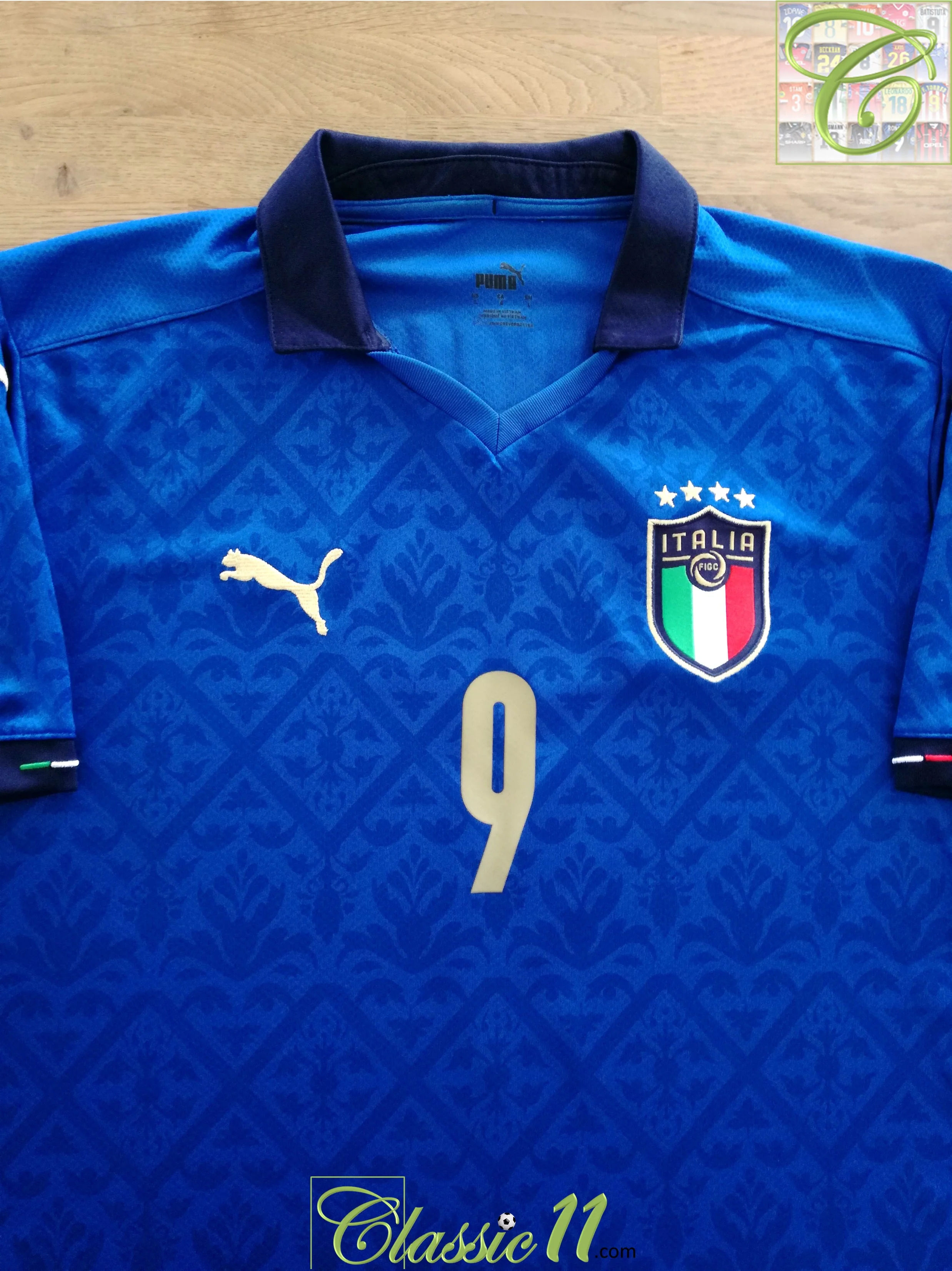 2020/21 Italy Home Football Shirt Belotti #9 (L) - Image 2