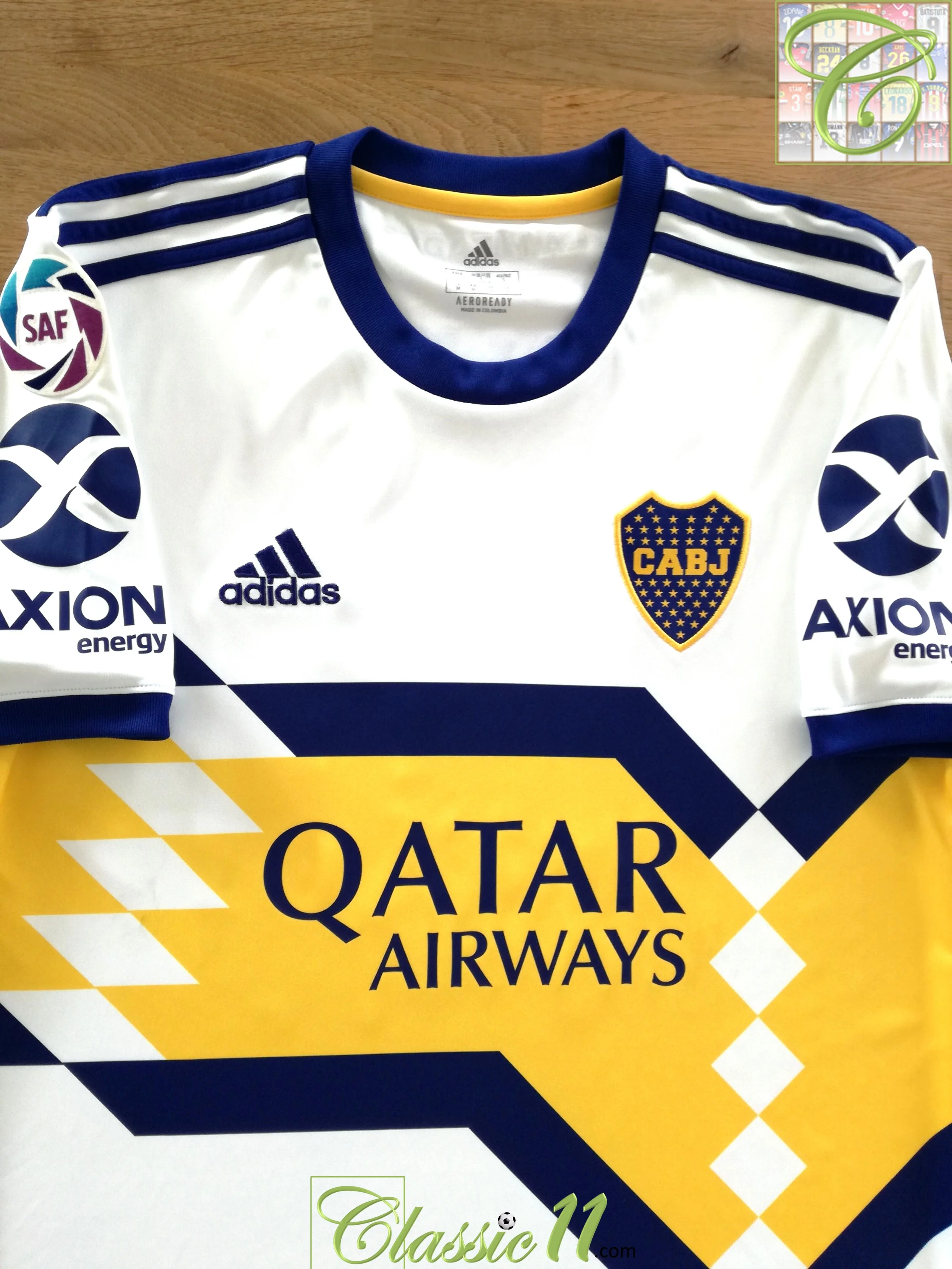 2020/21 Boca Juniors Away SAF Football Shirt Carlitos #10 (S) - Image 2