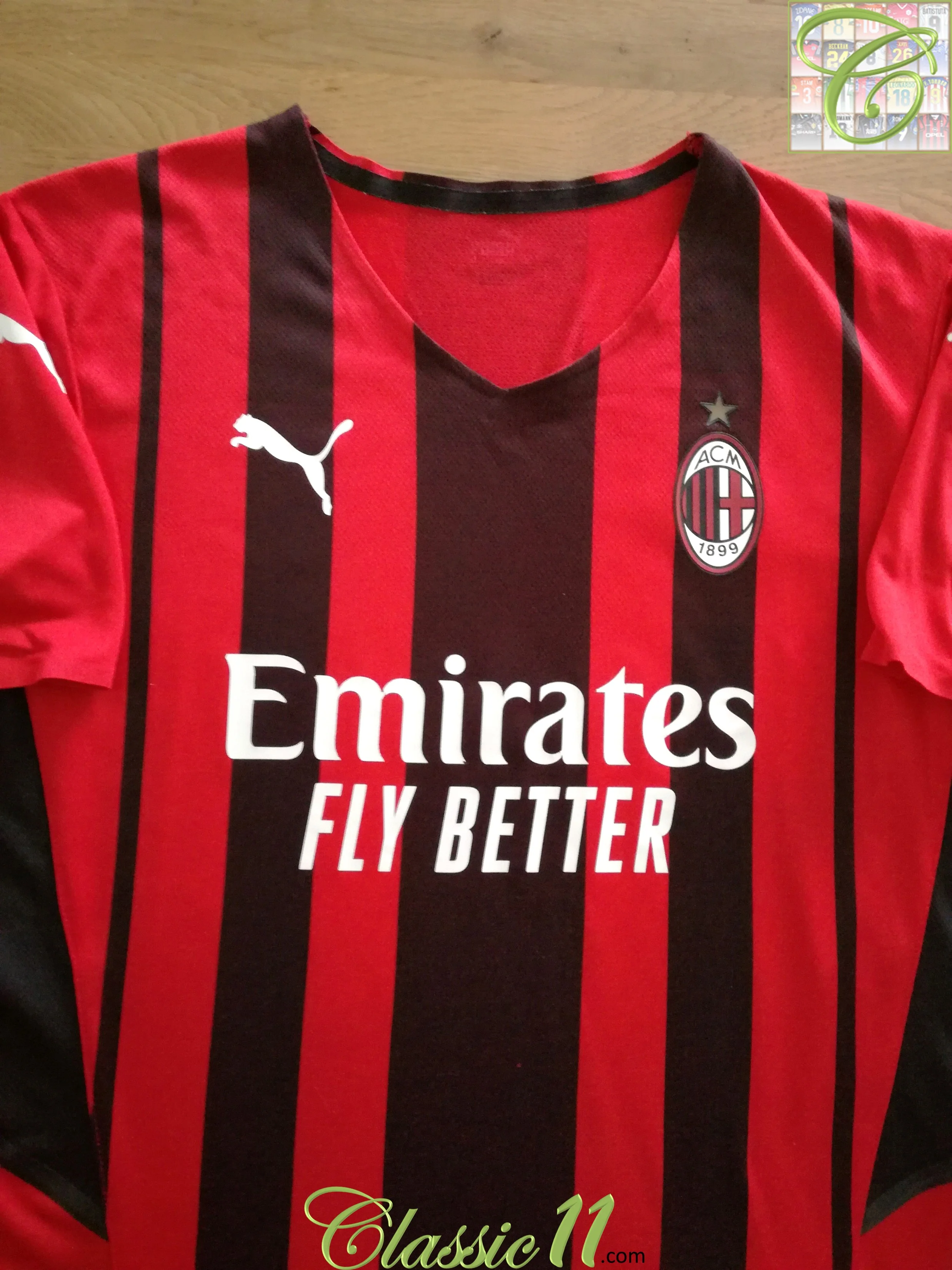 2021/22 AC Milan Home Authentic Football Shirt (M)