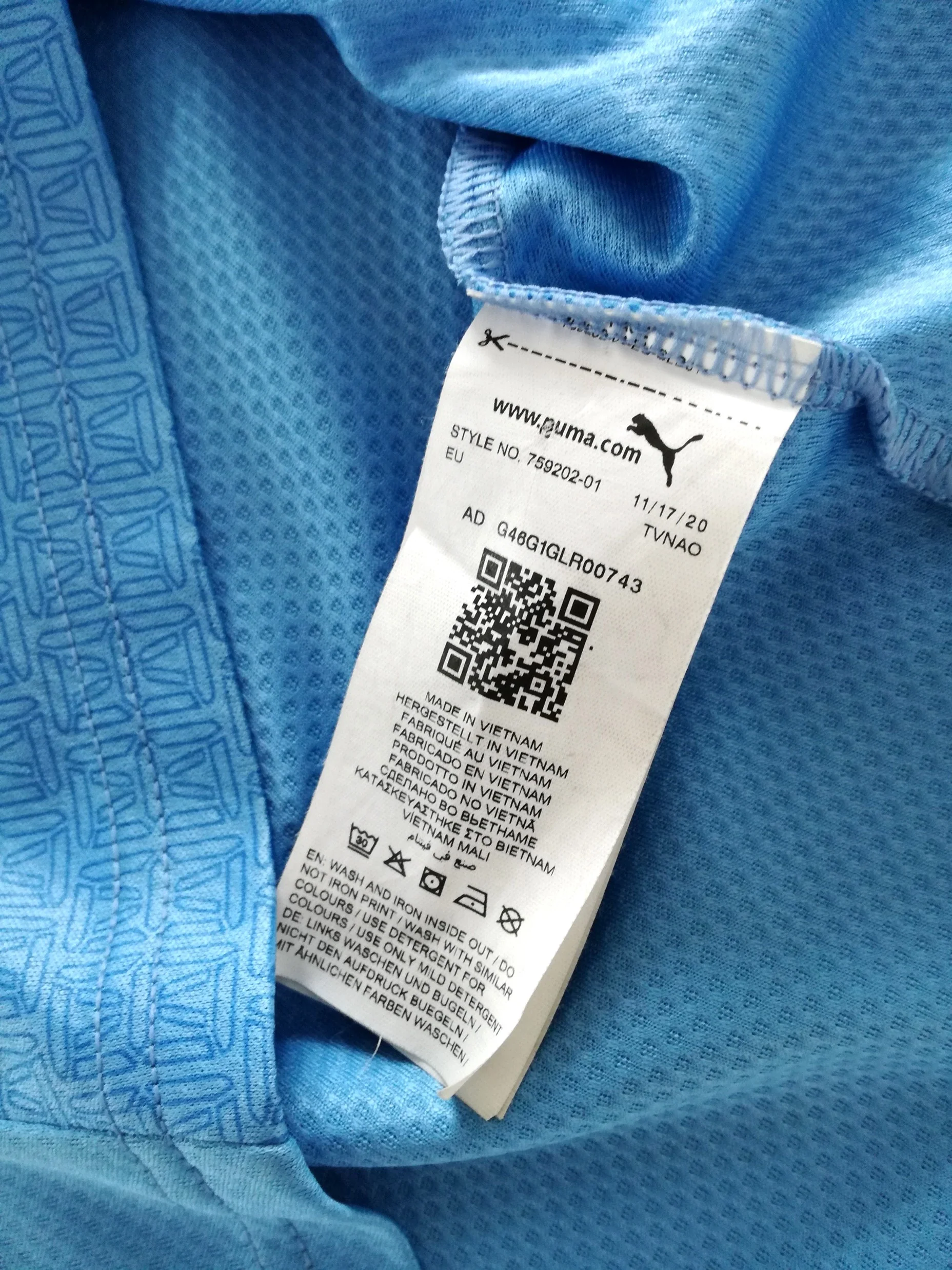 2021/22 Man City Home Football Shirt (S) - Image 7