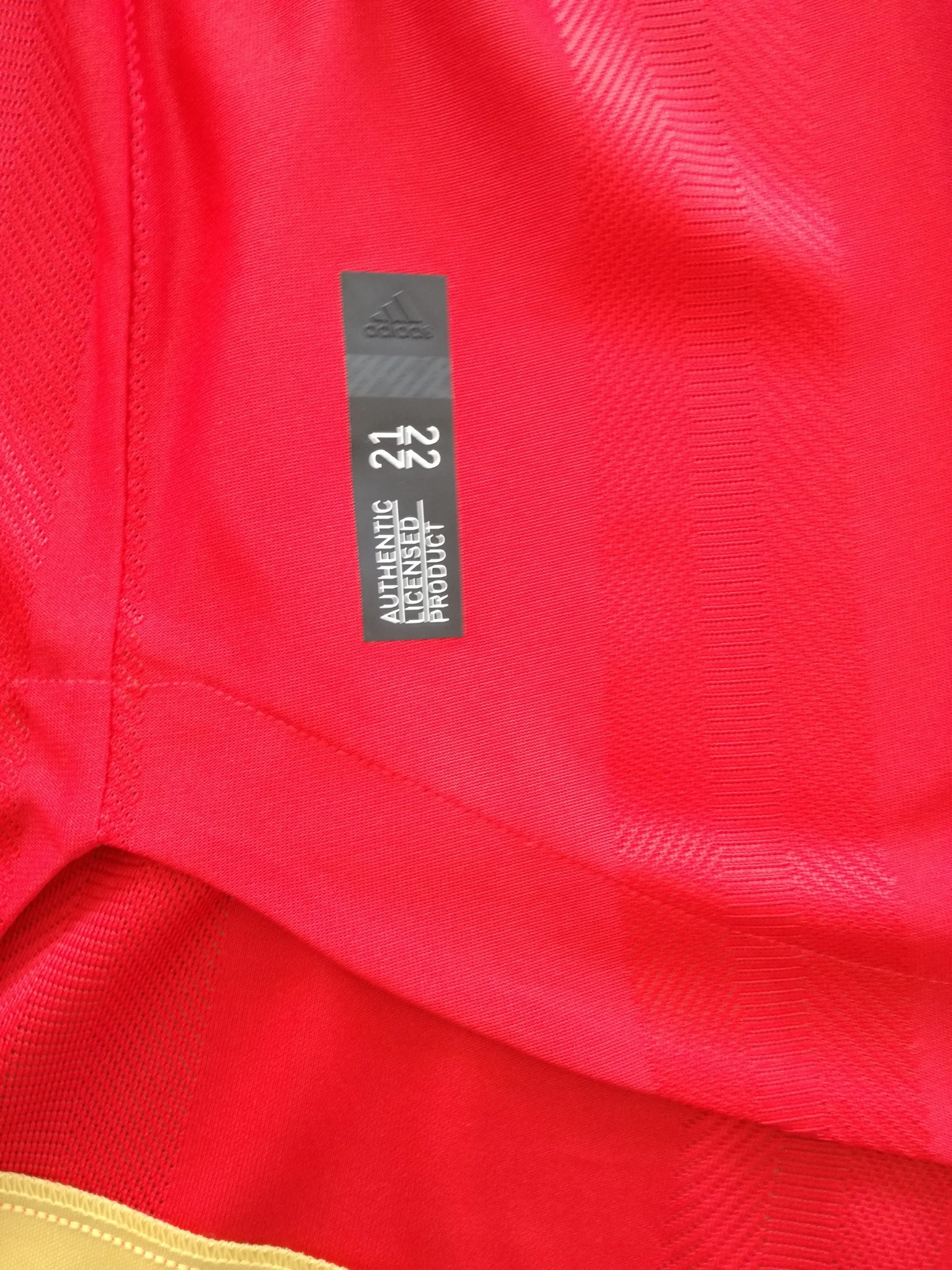 2021/22 Man Utd Home Authentic Football Shirt (XXL) - Image 6