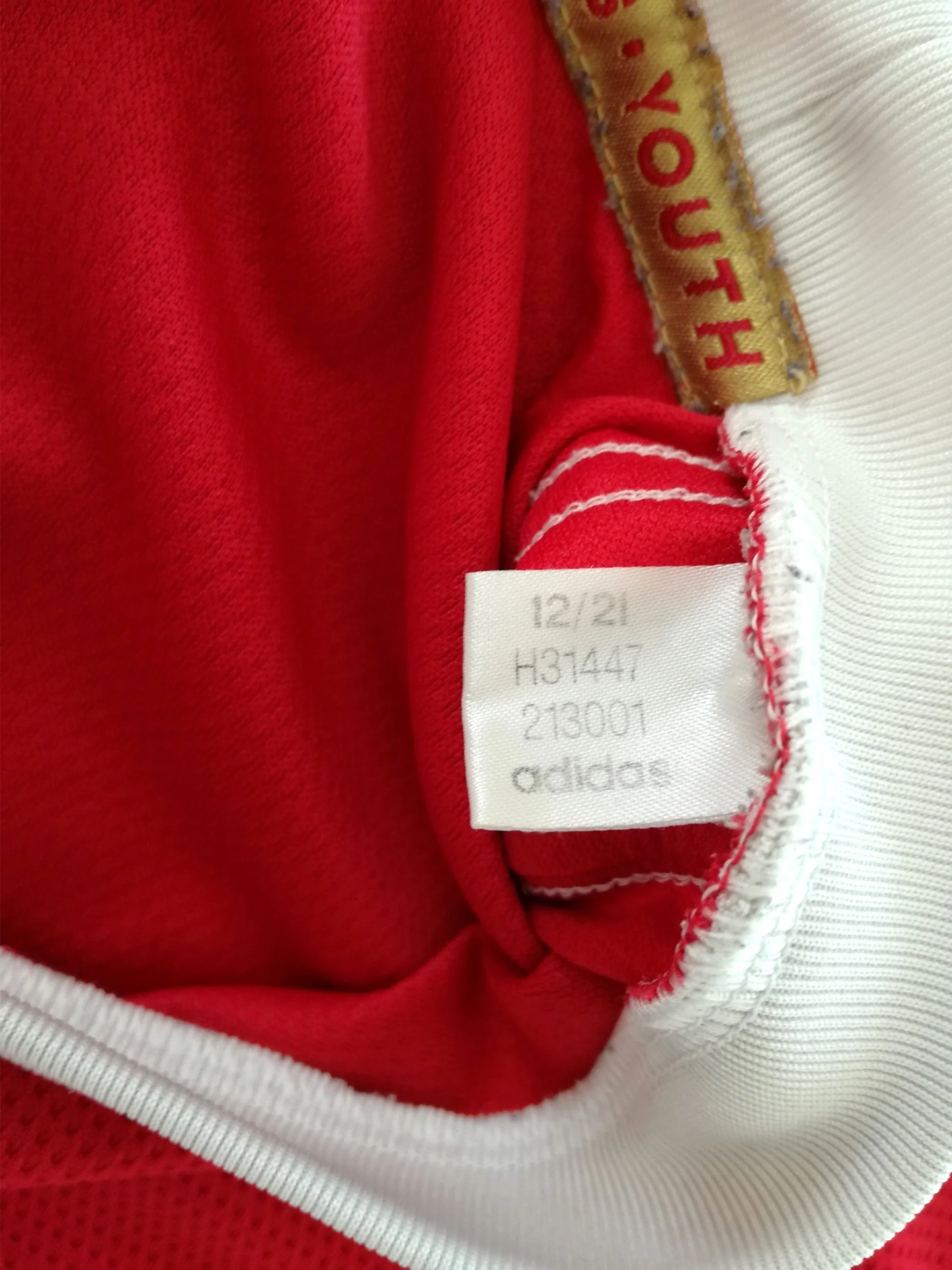 2021/22 Man Utd Home Football Shirt (L) - Image 7