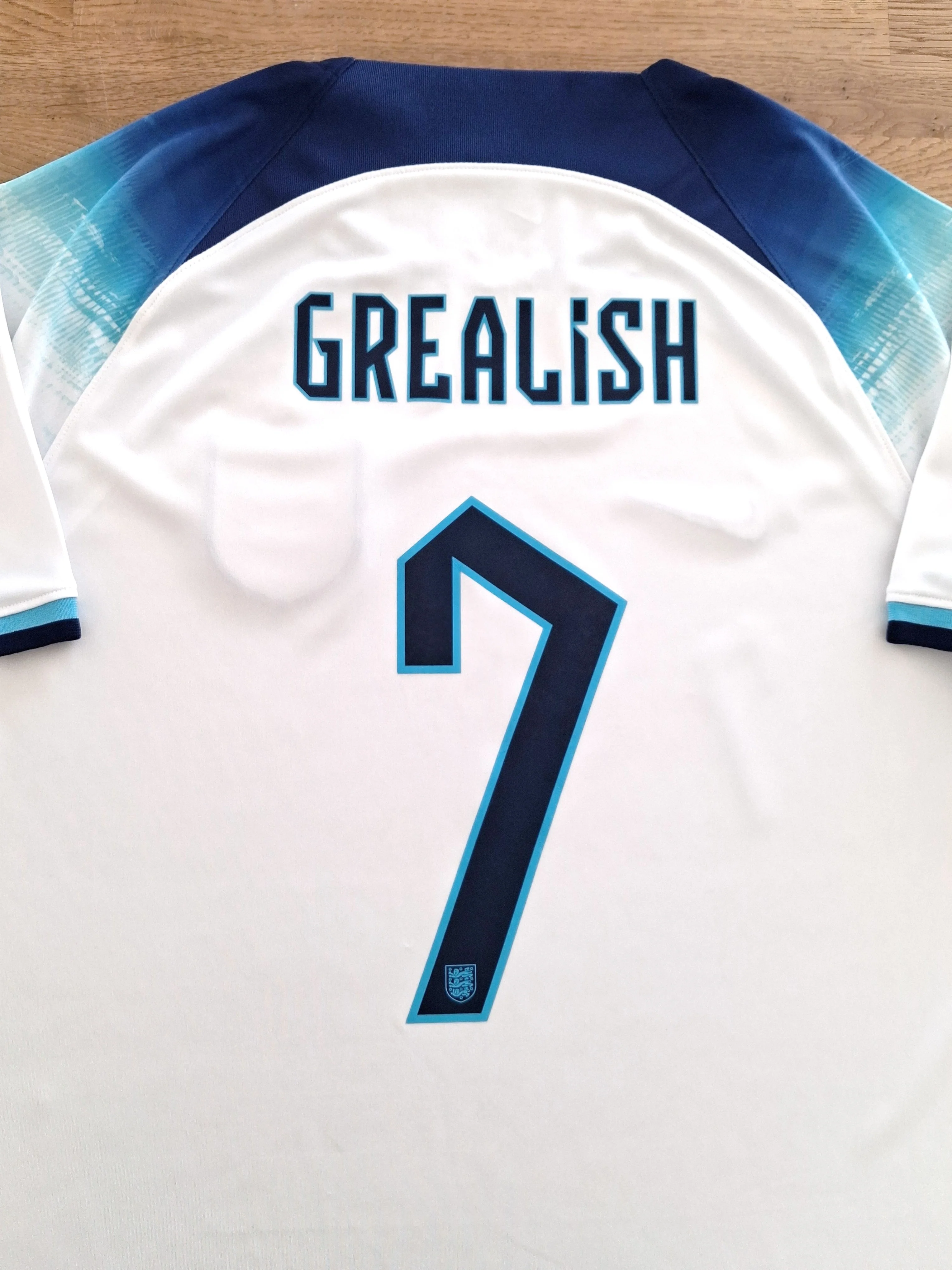 2022/23 England Home Football Shirt Grealish #7 (XL)