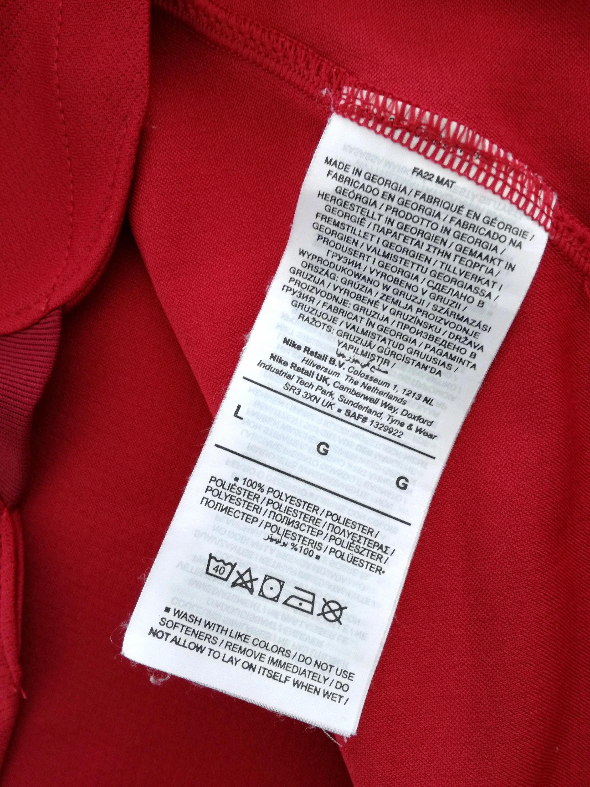 2022/23 Liverpool Home Football Shirt (L) - Image 5