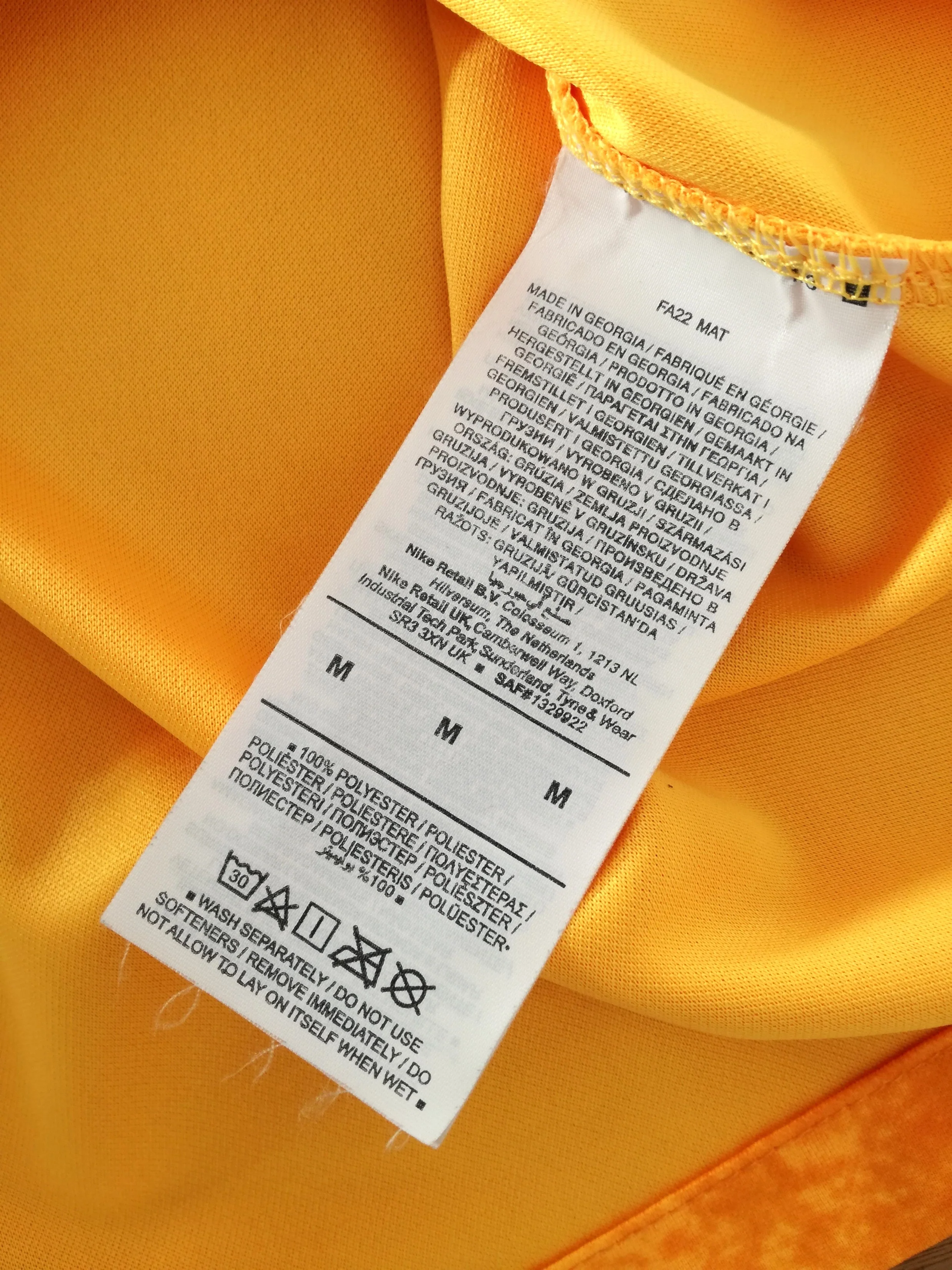 2022/23 Netherlands Home Football Shirt (M) - Image 5
