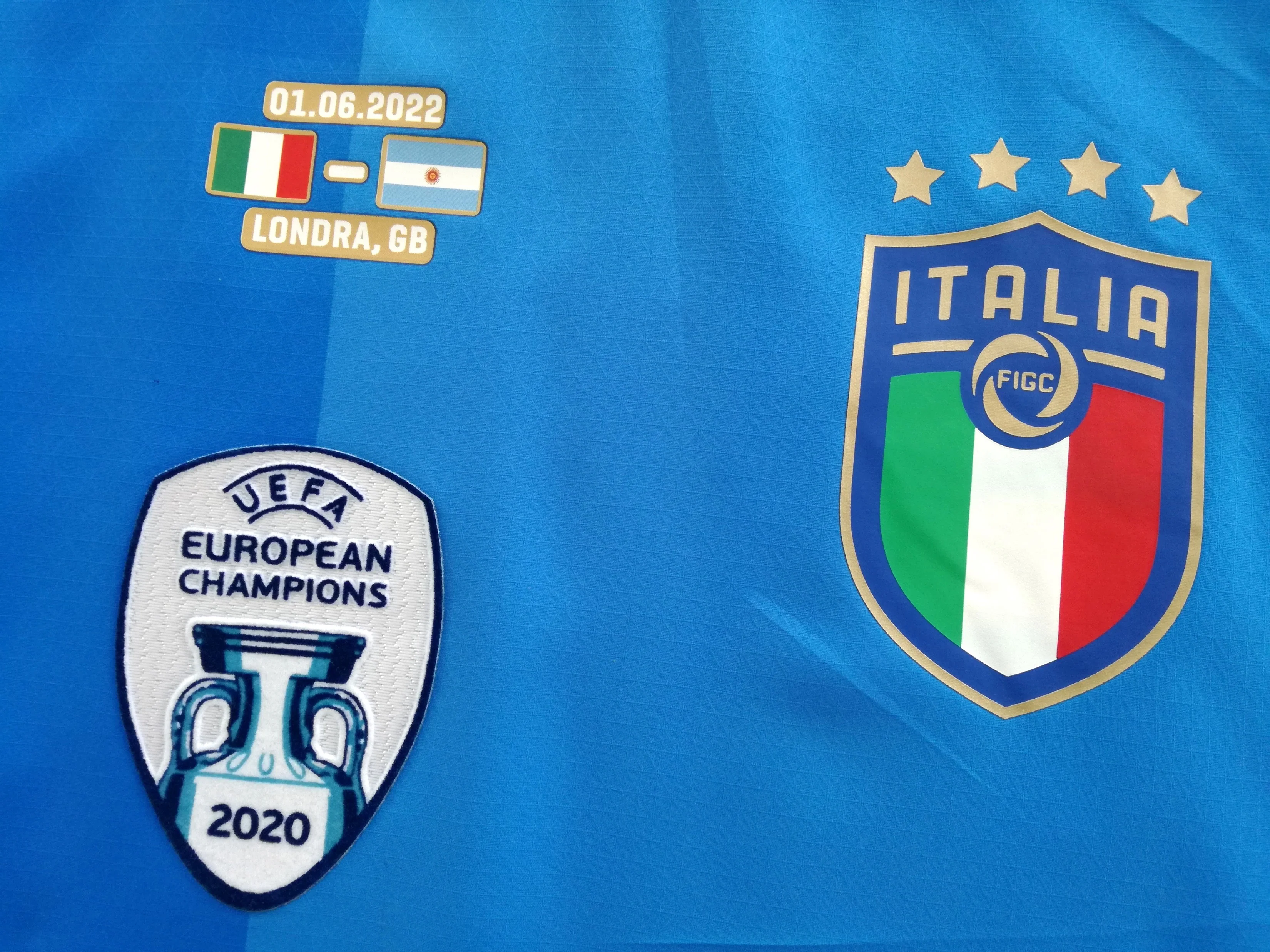 2022 Italy Home Finalissima Authentic Football Shirt Chiesa #14 (XXL) - Image 7