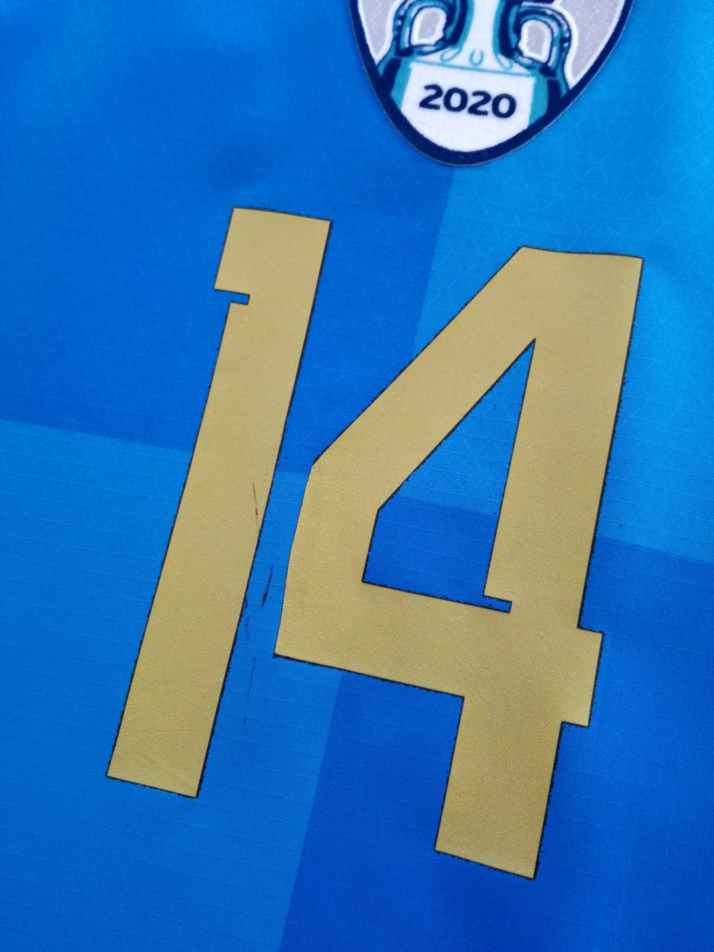 2022 Italy Home Finalissima Authentic Football Shirt Chiesa #14 (XXL) - Image 8