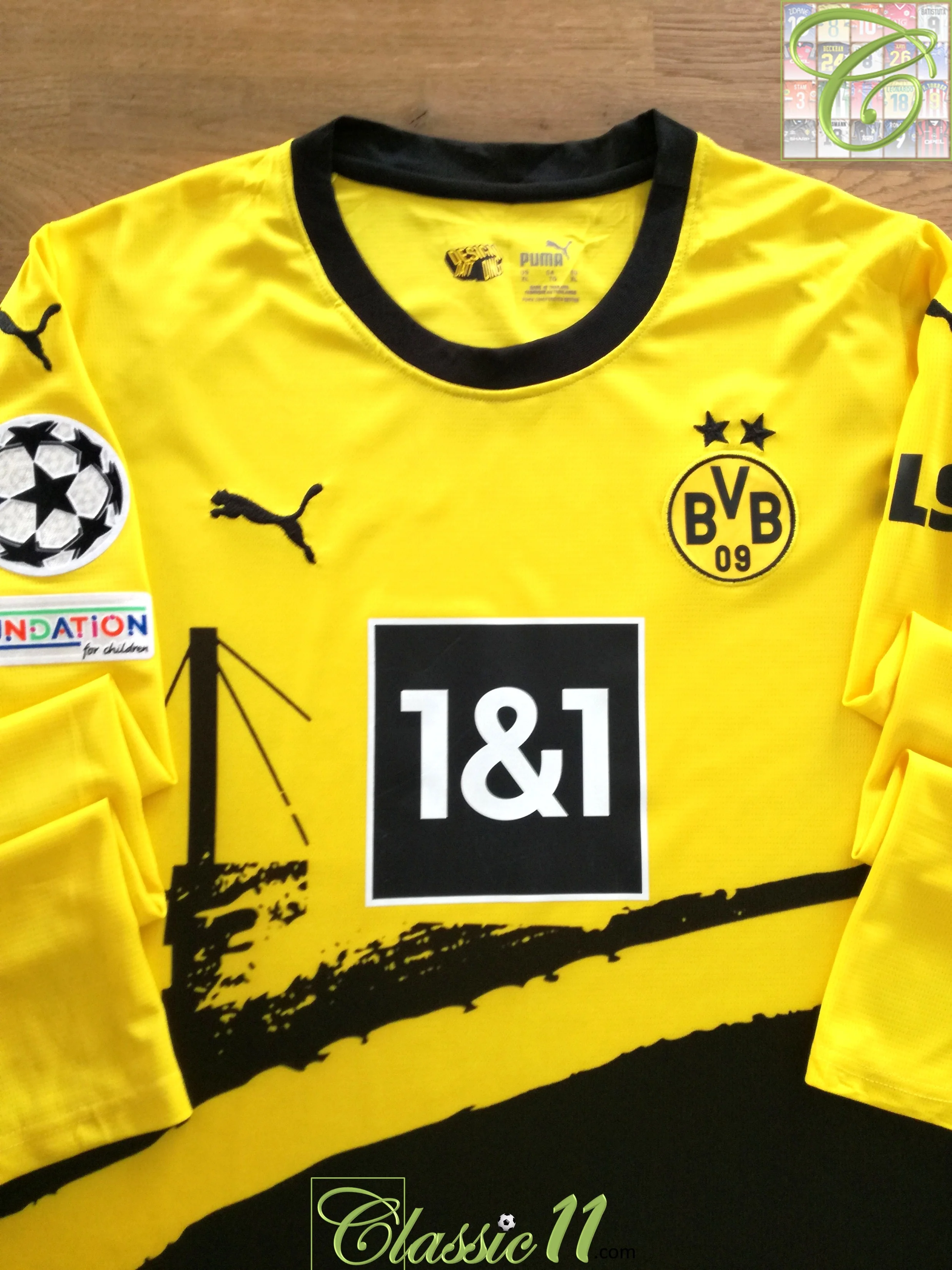 2023/24 Borussia Dortmund Home Champions League Football Shirt. (XL)