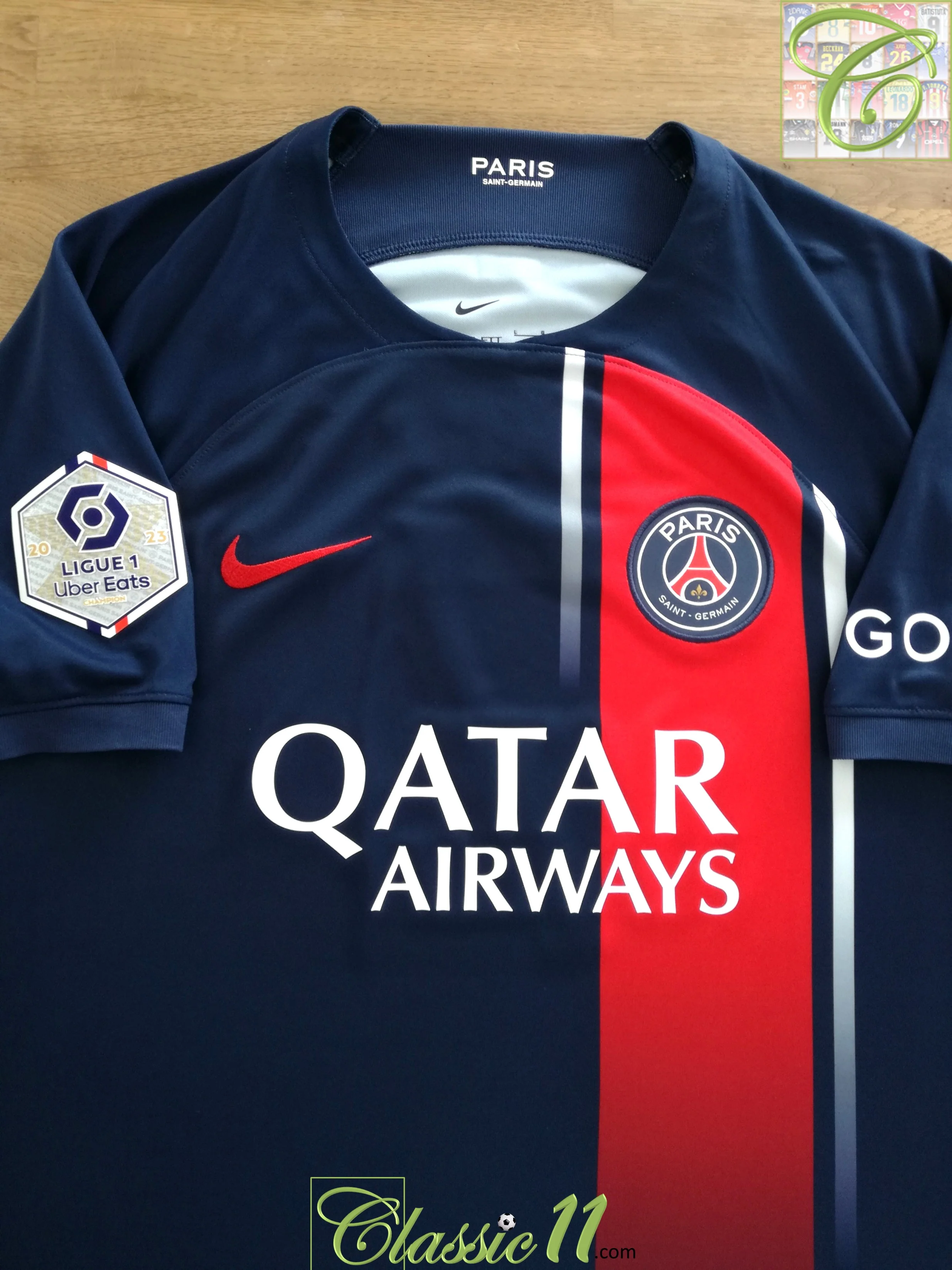 2023/24 PSG Home Ligue 1 Football Shirt Mbappé #7 (L) *BNWT* - Image 2