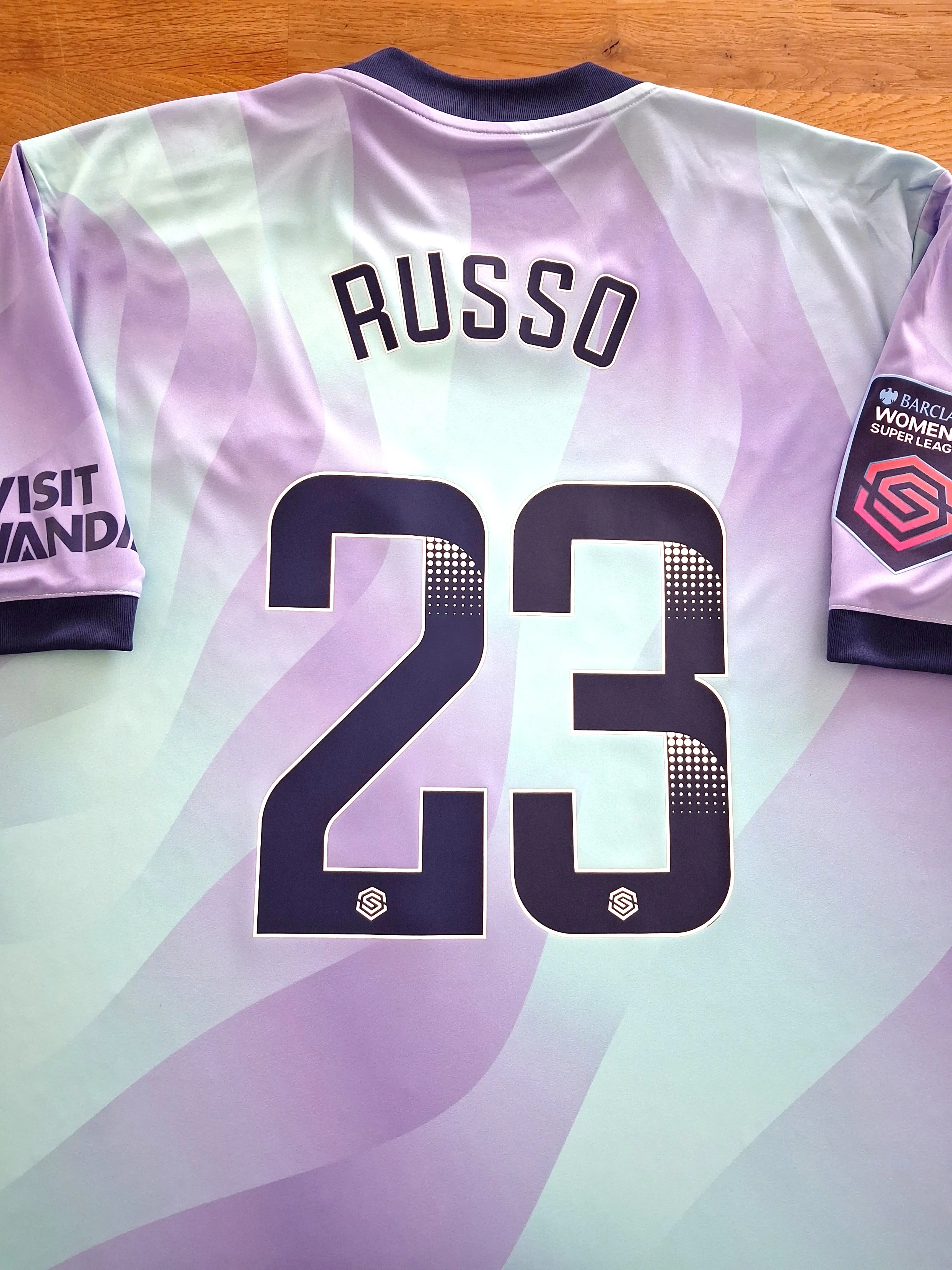 2024/25 Arsenal 3rd WSL Football Shirt Russo #23 (XL) *BNWT*