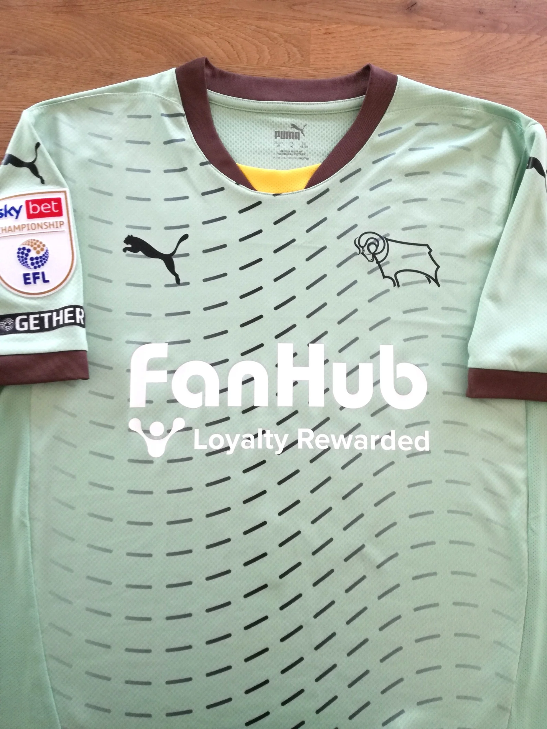 2024/25 Derby County Away Championship Football Shirt Cashin #6 (M) - Image 2